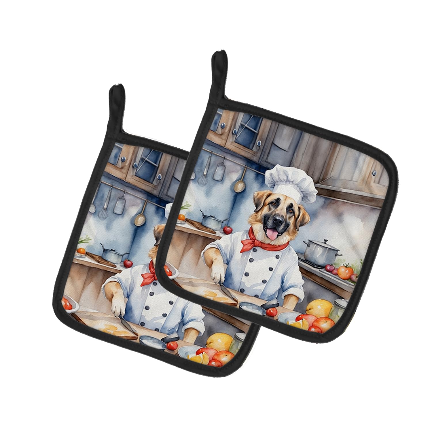 Anatolian Shepherd The Chef Pair of Pot Holders