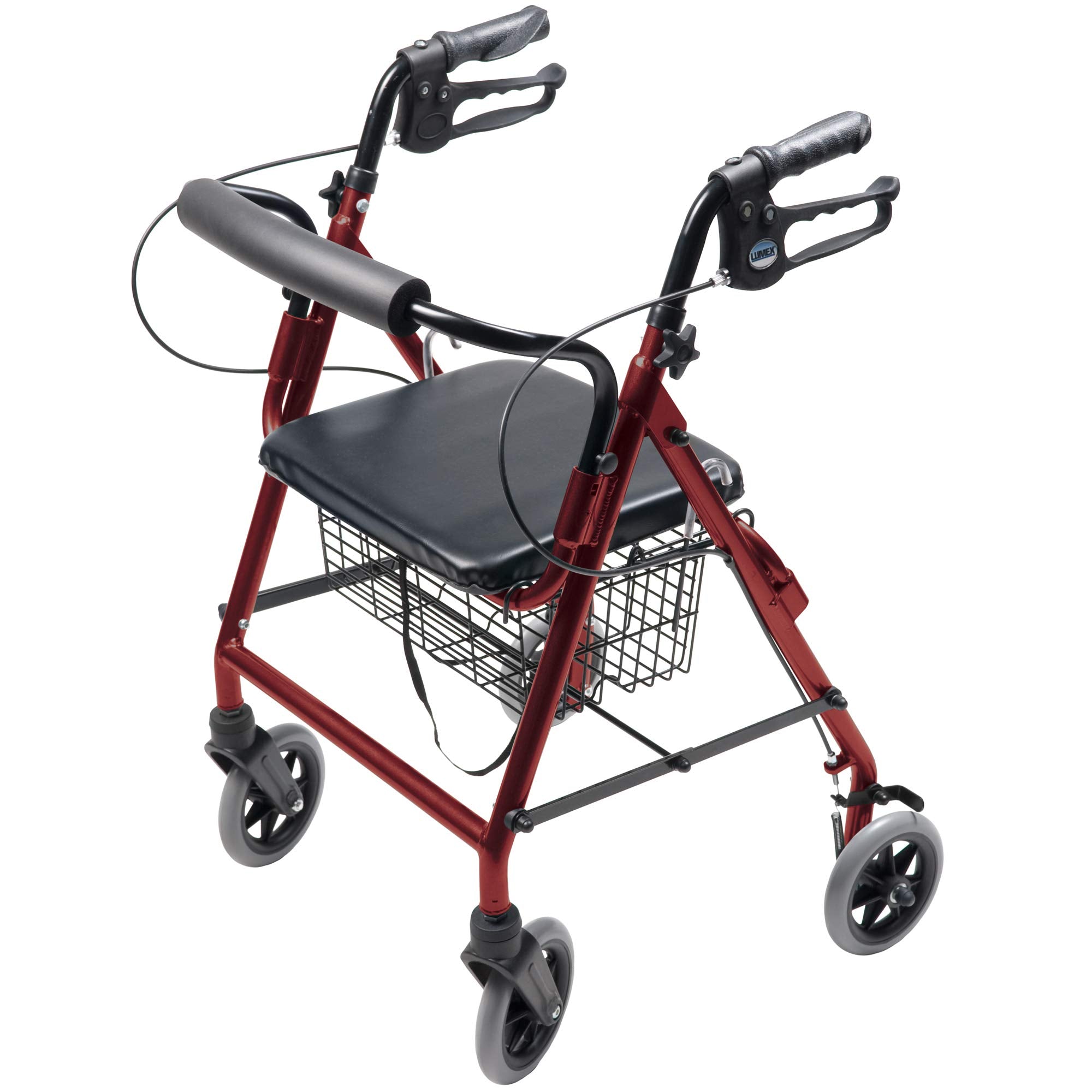 ROLLATOR ALUM HEMI BURGUNDY WALKABOUT HEMI, LUMEX