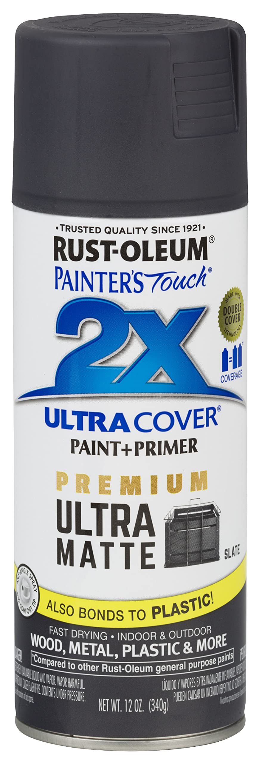 Rust-Oleum 331187 Painter'S Touch 2X Cover, 12 Oz, Ultra Matte