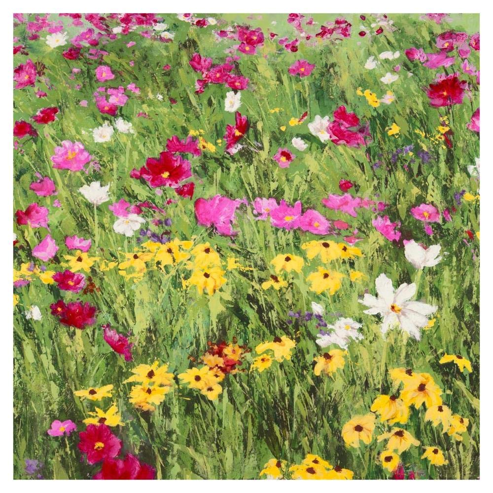 Country Flowers-Paper Art-38x38”