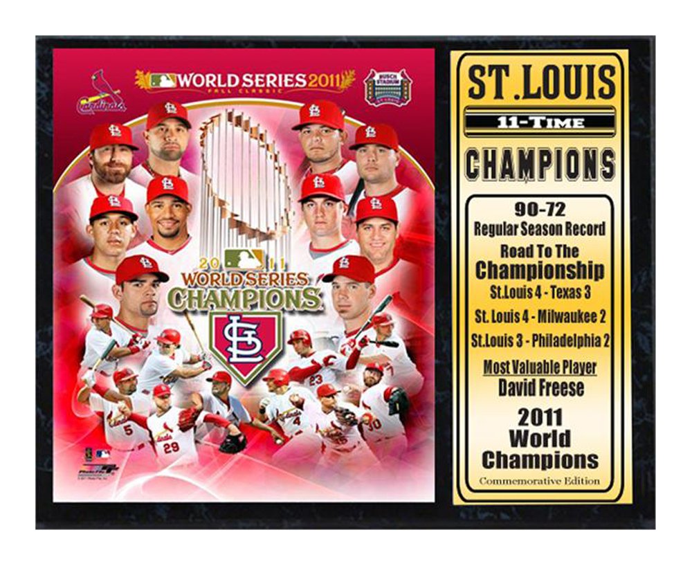12x15 Stat Plaque - St.Louis Cardinals Champions