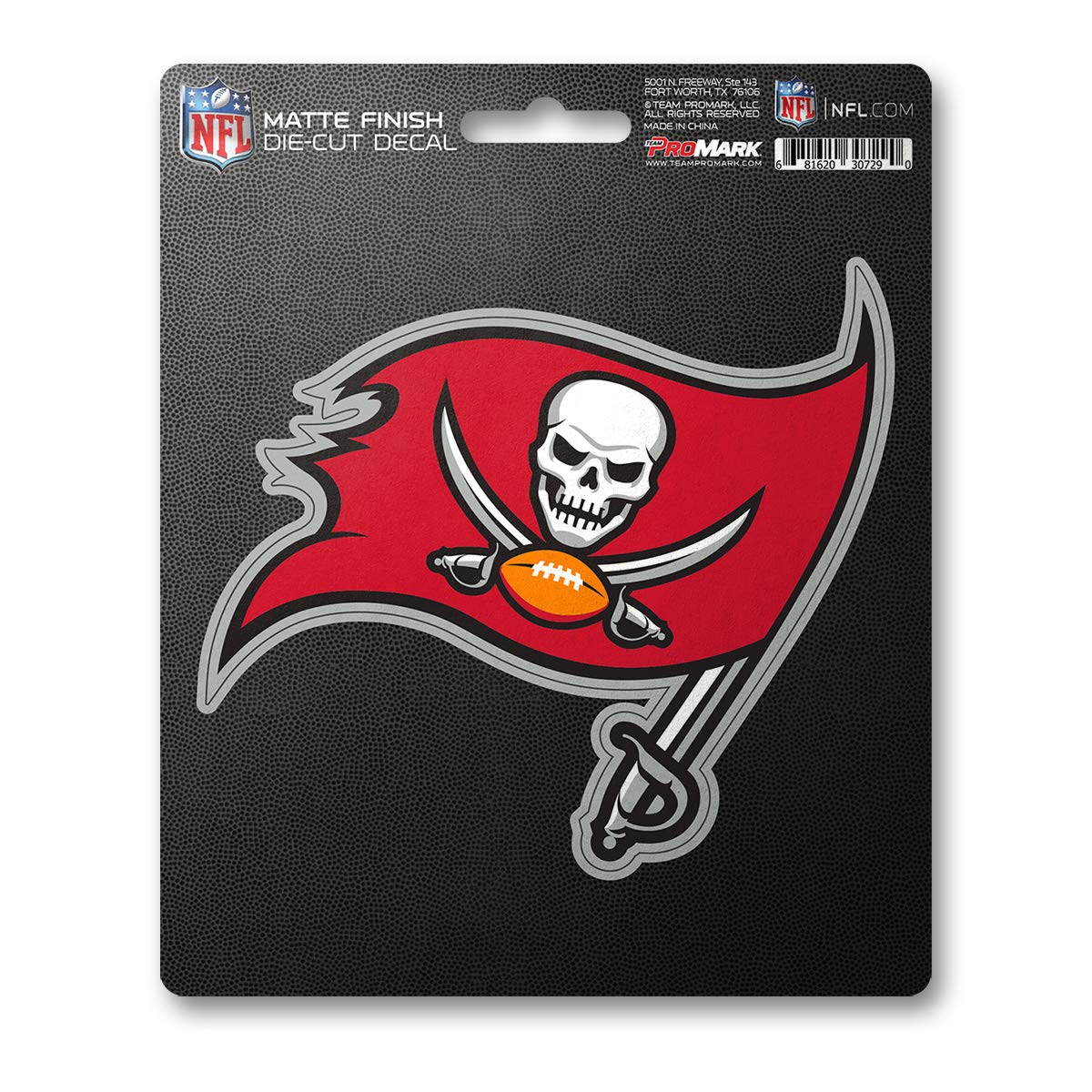 Fanmats 61241 Tampa Bay Buccaneers Matte Decal Sticker