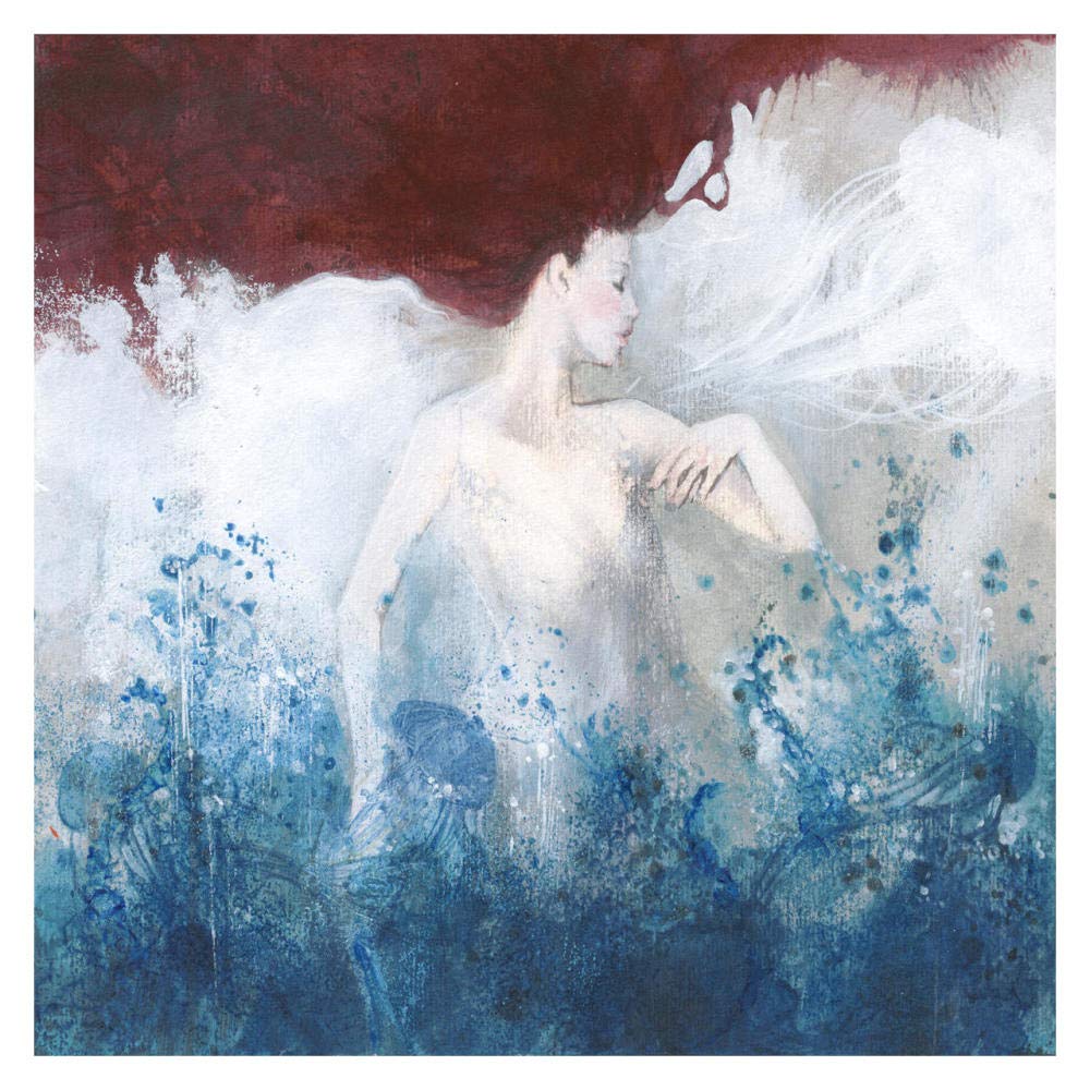 Mermaid-Paper Art-32x32”