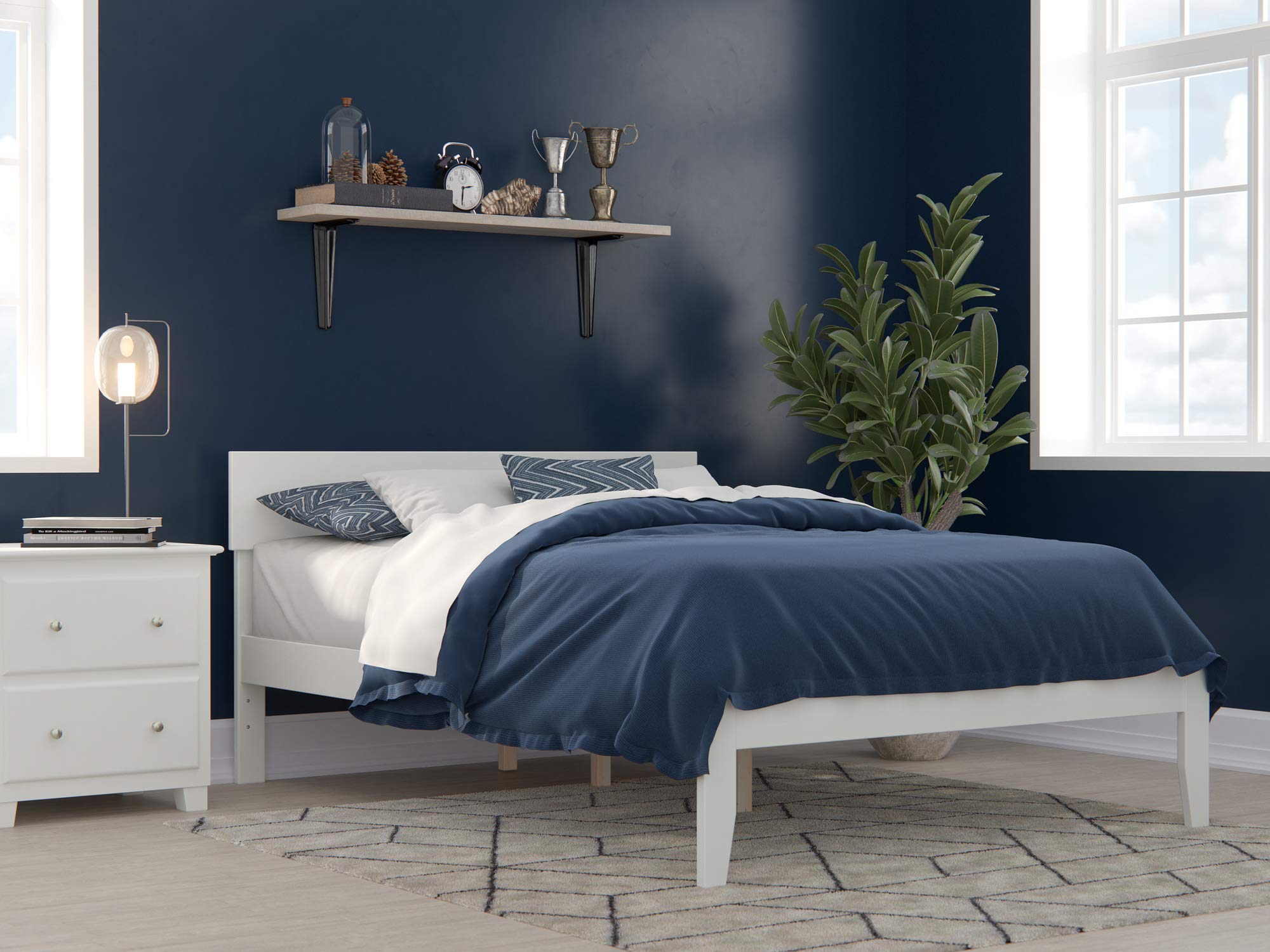 Boston Full Bed in White
