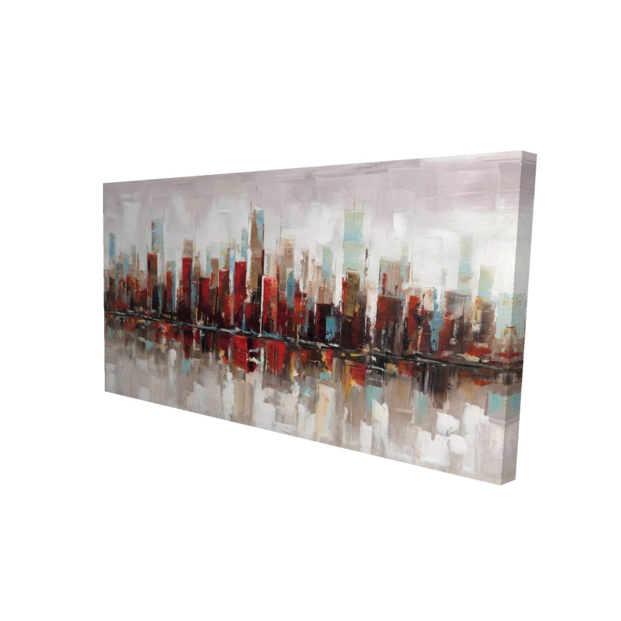 Abstract Colorful Skyscrapers - Print on canvas by Begin Edition