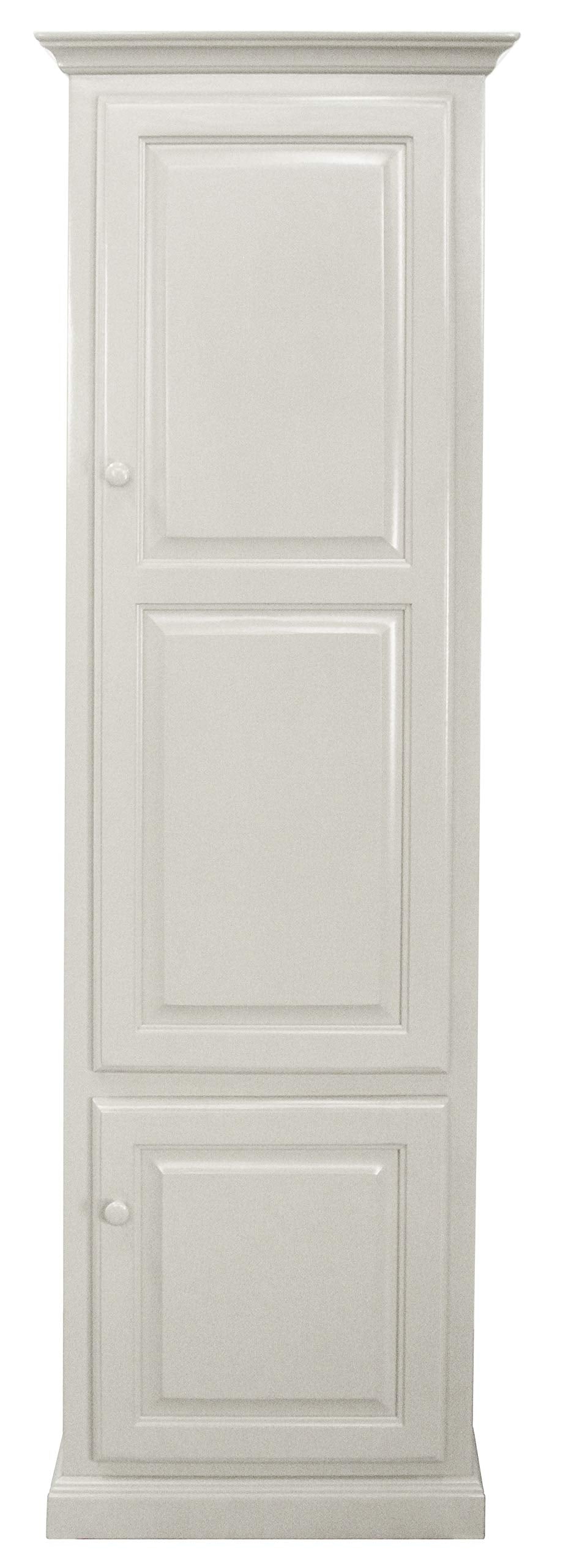 Poplar Single-Door Pantry in Soft White