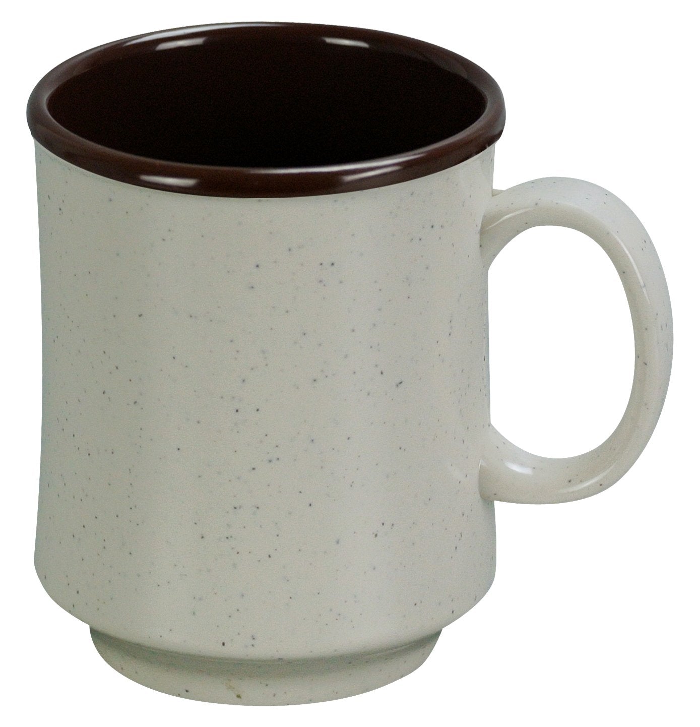 Yanco Ss-908 Sesame Two-Tone Coffee/Tea Mug, 8 Oz Capacity, 3.75 Height, 3 Diameter, Melamine, Pack Of 48