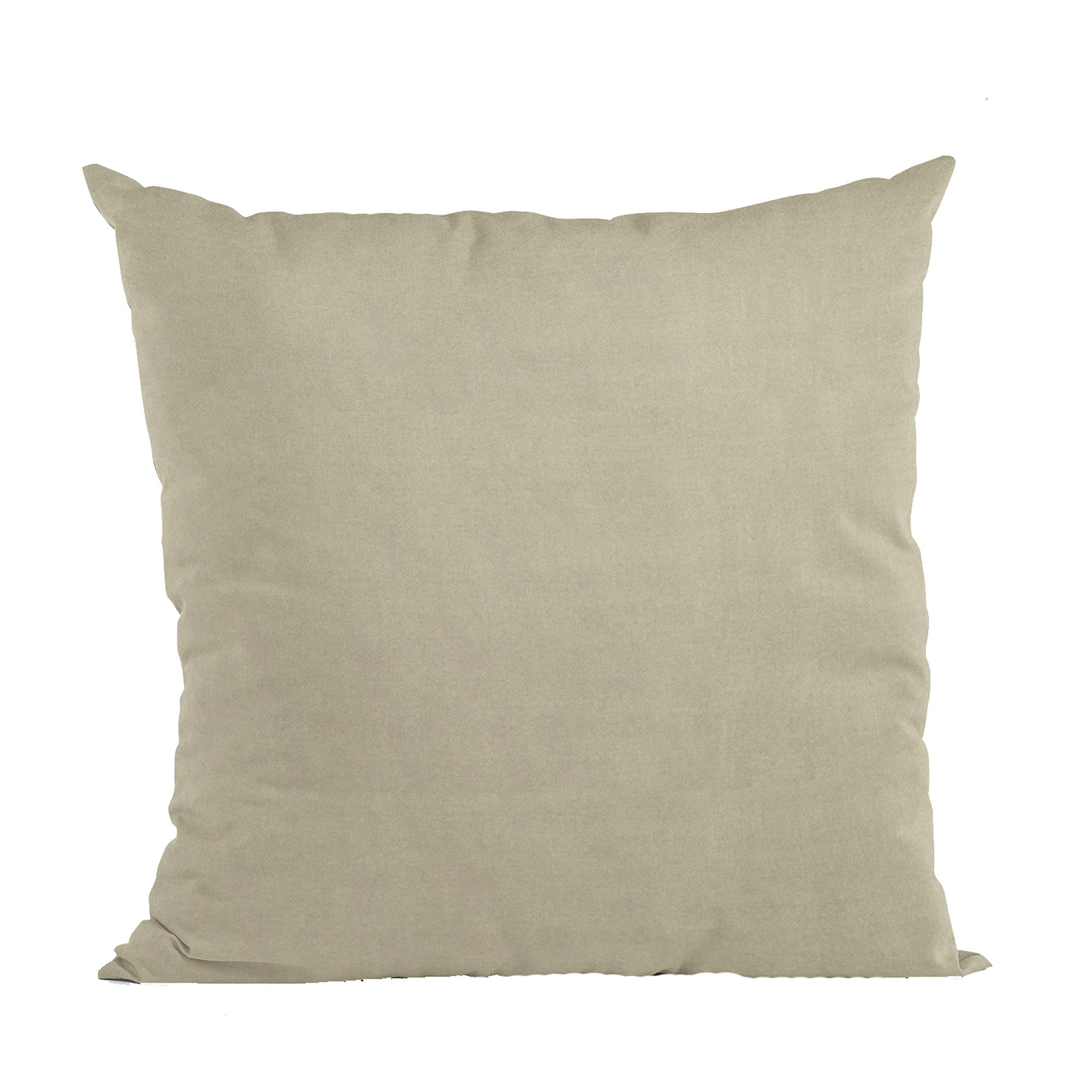 Plutus Oyster Solid Shiny Velvet Luxury Throw Pillow - Double sided  22 x 22”