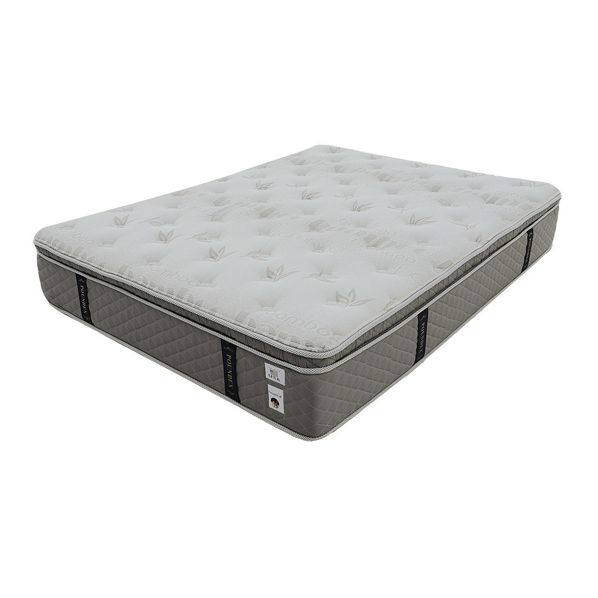 Moh 13 Inch Pocket Coil California King Mattress, Soft Bamboo Cotton Top