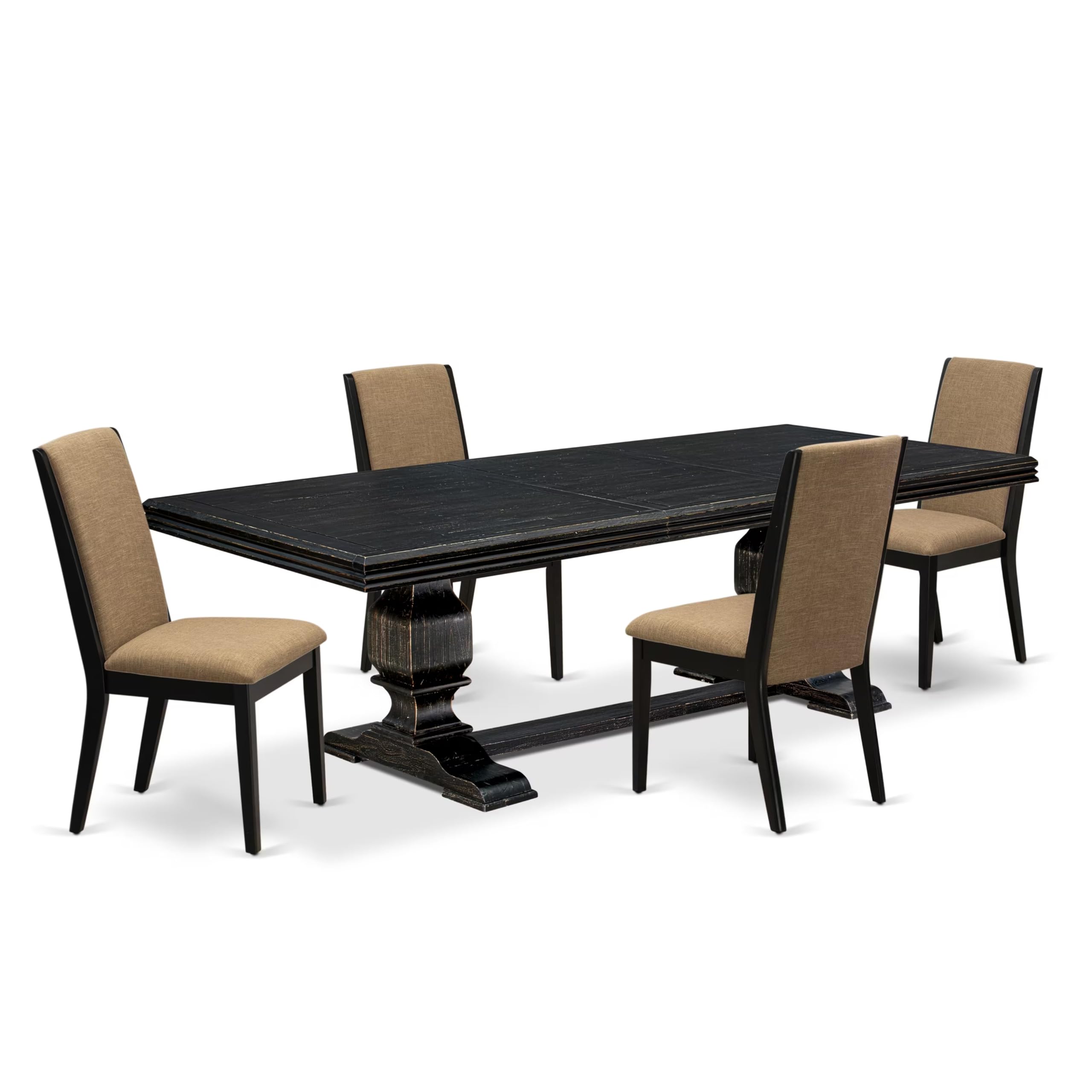 5 Pieces Dining Room Set of a Kitchen Table and 4 Dining Room Chairs