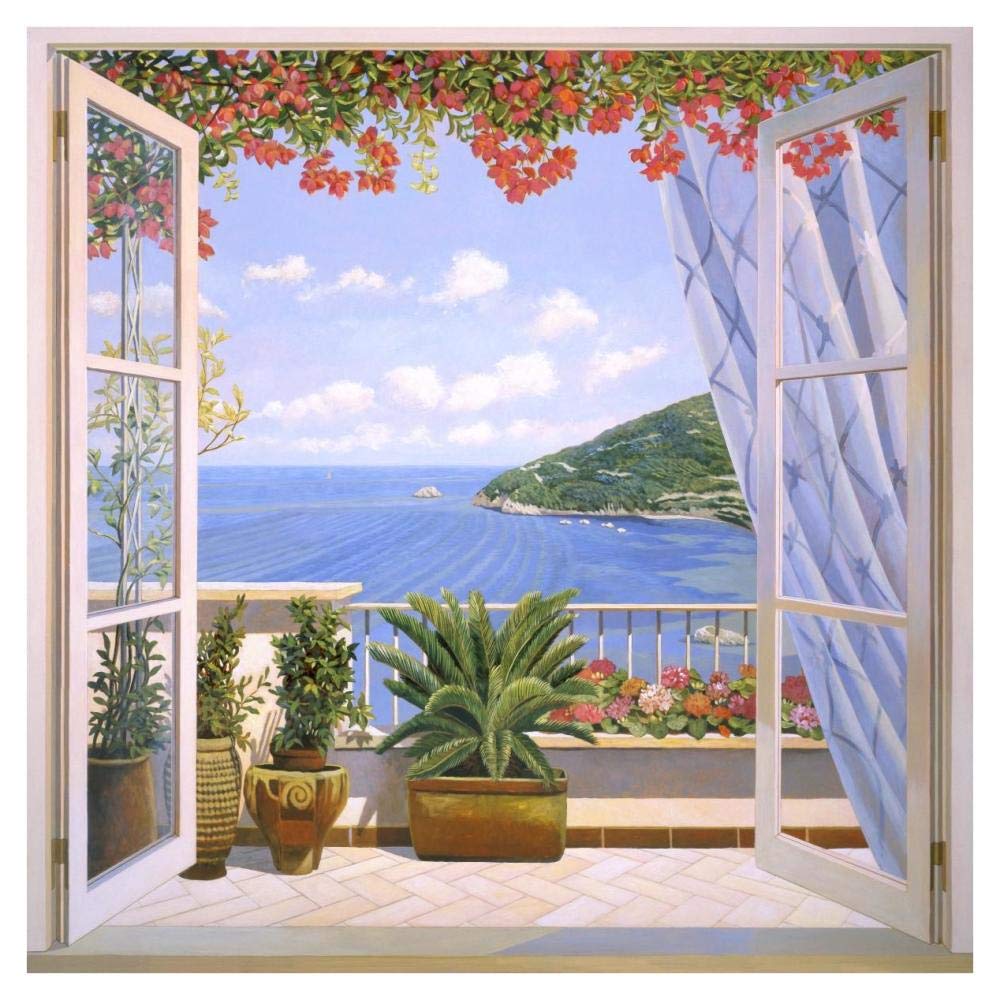 Finestra sul mare-Paper Art-38x38”