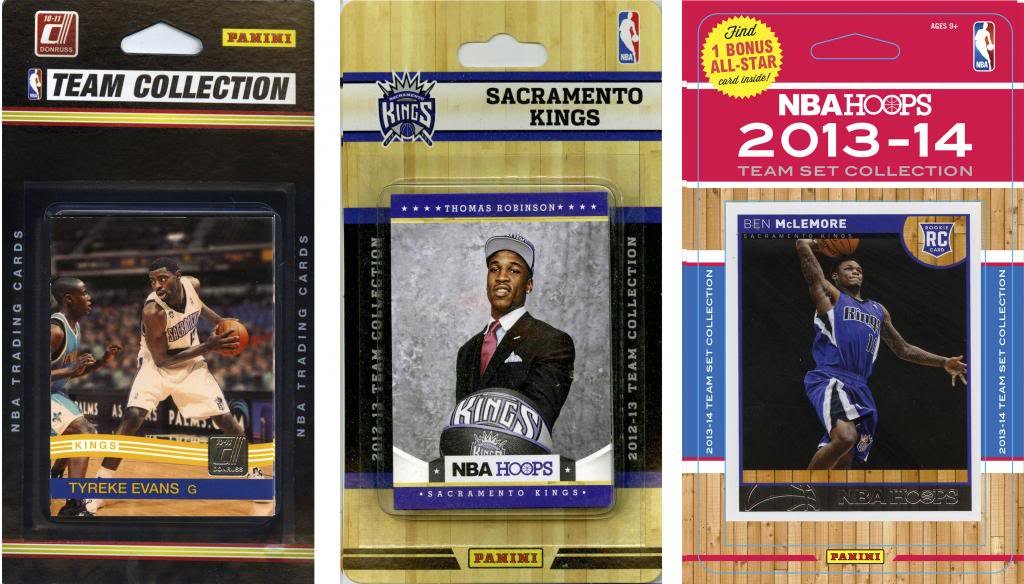 NBA Sacramento Kings 3 Different Licensed Trading Card Team Sets