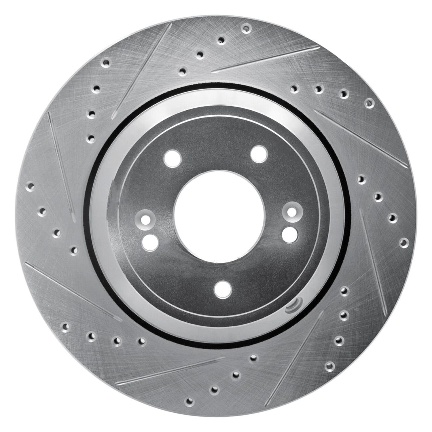 R1 Concepts Brake Rotor Drilled and Slotted Silver EDZ-03056L