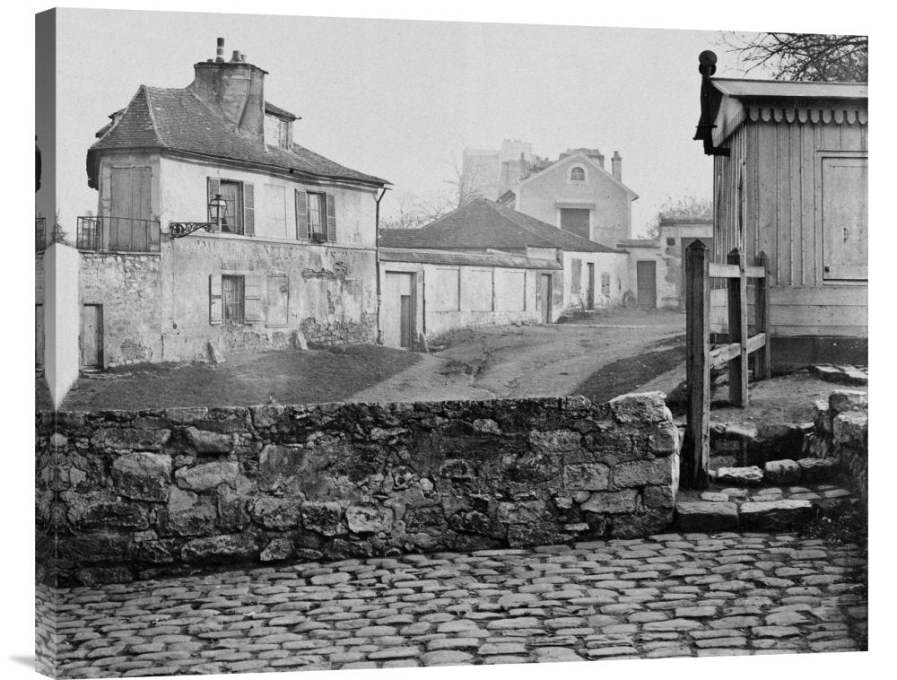 Paris, 1865 - The Impasse de lEssai at the Horse Market-Canvas Art-30”x24”