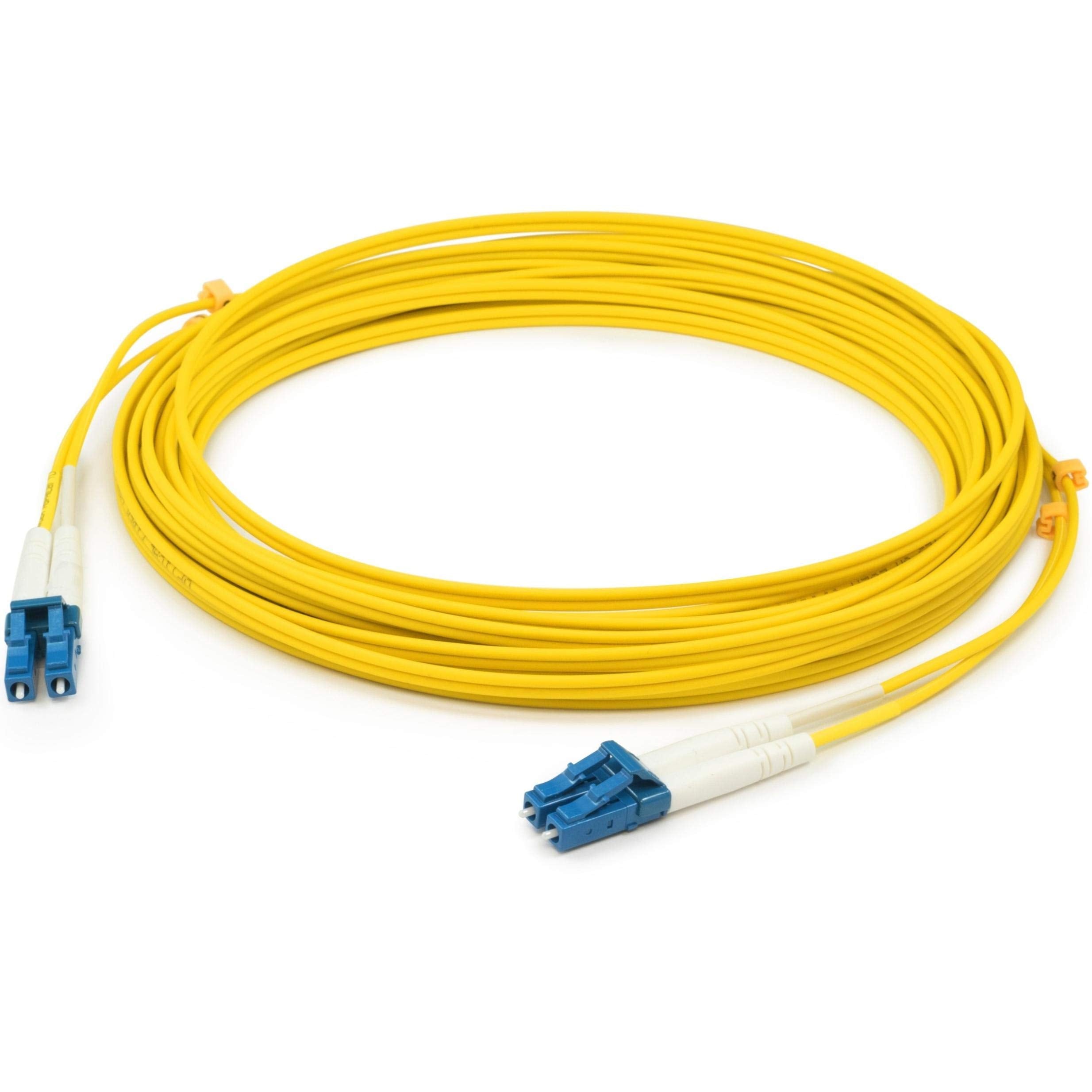 15M SINGLE-MODE FIBER (SMF M/M DUPLEX LC/LC OS1 YELLOW PATCH CABLE