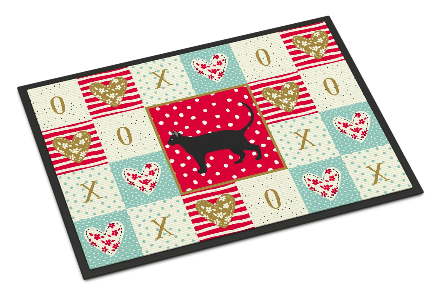 Pantherette Cat Love Indoor or Outdoor Mat 18x27
