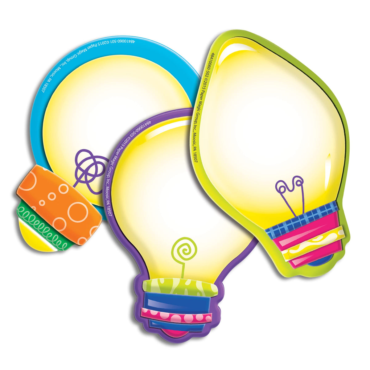 Color My World Light Bulbs Assorted Paper Cut Outs – Virventures