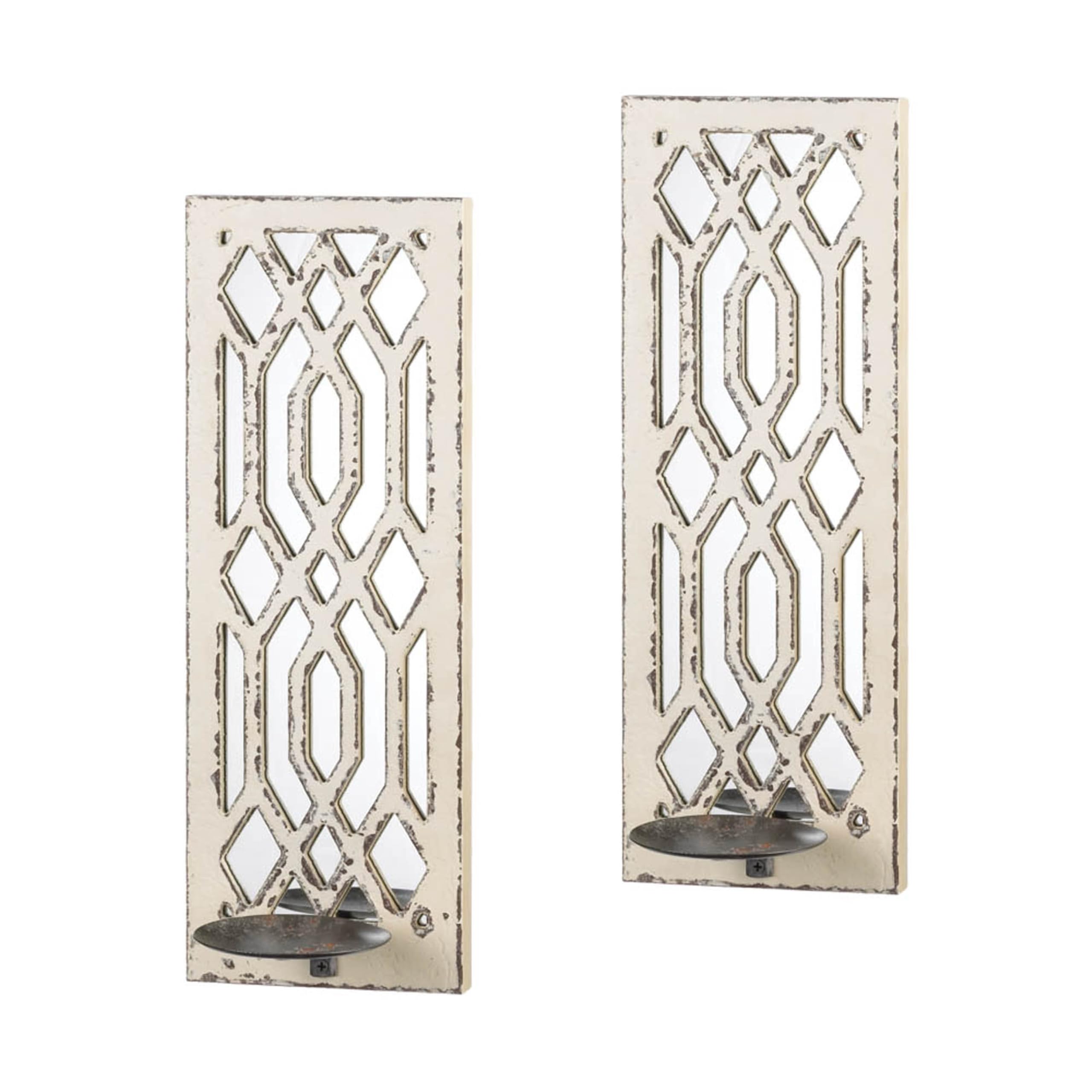Accent Plus 10017331 Deco Mirror Wall Sconce Set, No Size, Multicolor
