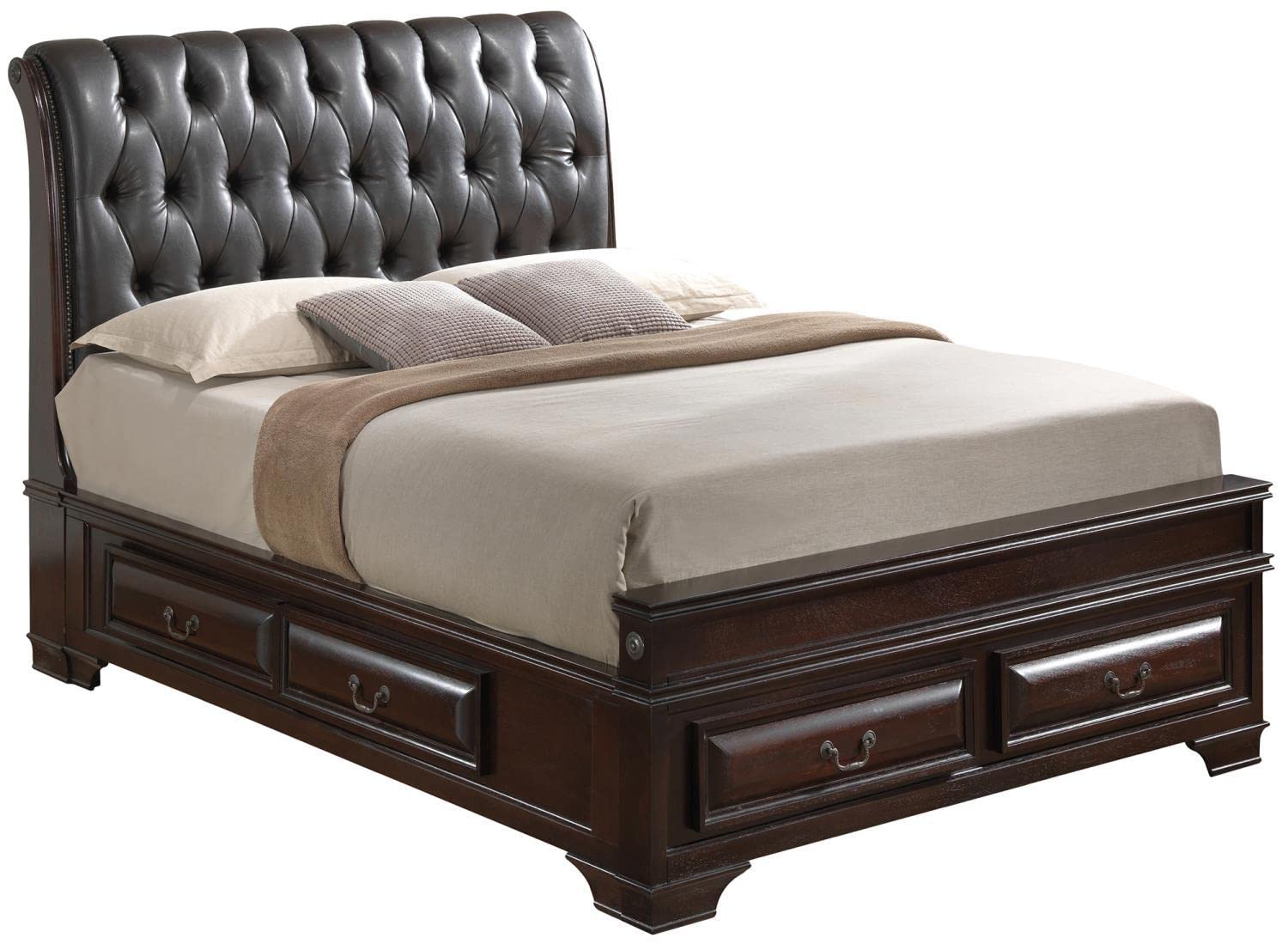 LaVita Cappuccino King Panel Beds