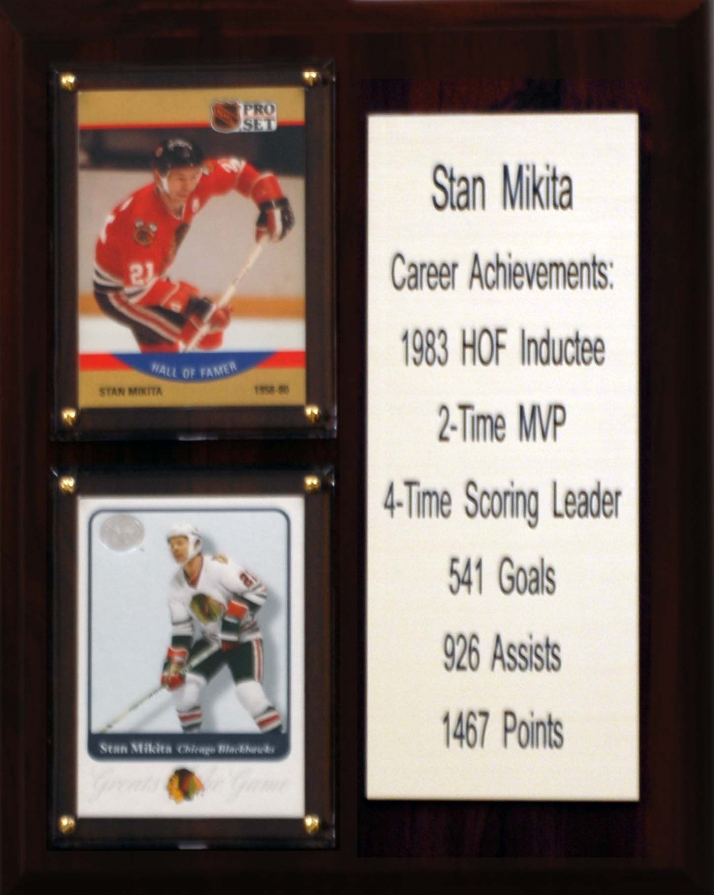 NHL 8X10″ Stan Mikita Chicago Blackhawks Career Stat Plaque