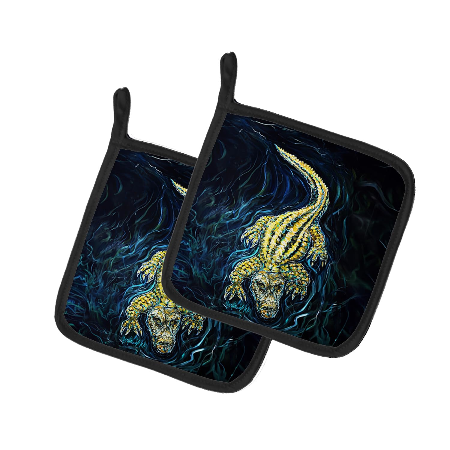 Gator Down Alligator Pair of Pot Holders