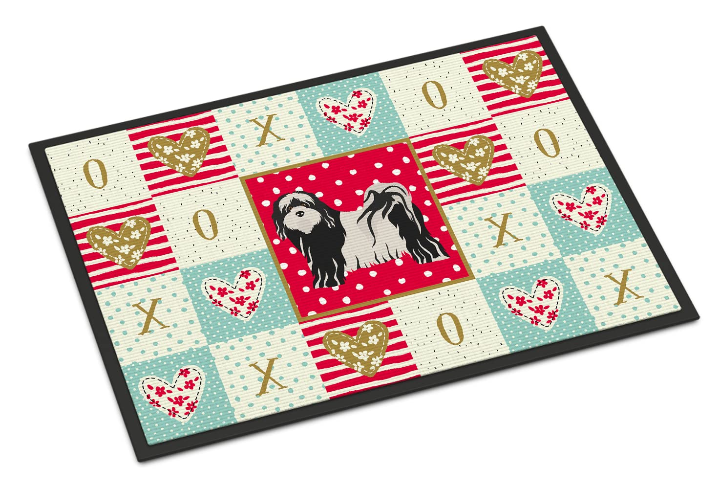 Tibetan Terrier Love Indoor or Outdoor Mat 18x27