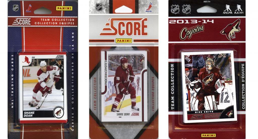 NHL Phoenix Coyotes 3 Different Licensed Trading Card Team Sets
