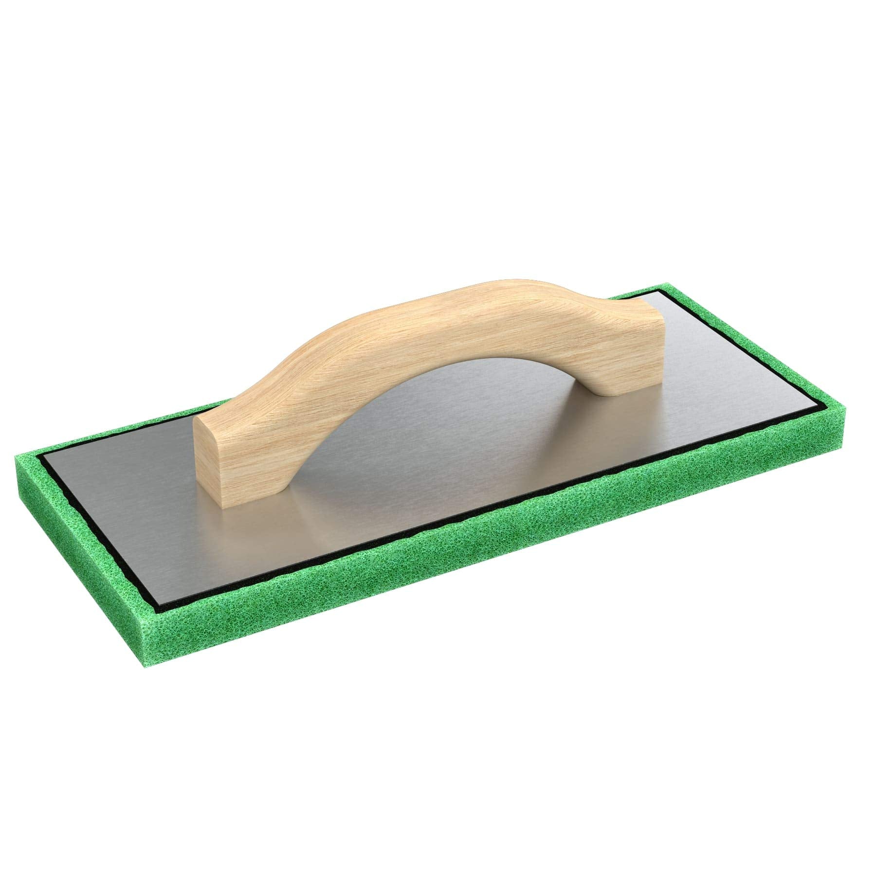 Bon 83-103 Green Foam Float - 5-inch X 12-inch X 3/4-inch - Wood Handle