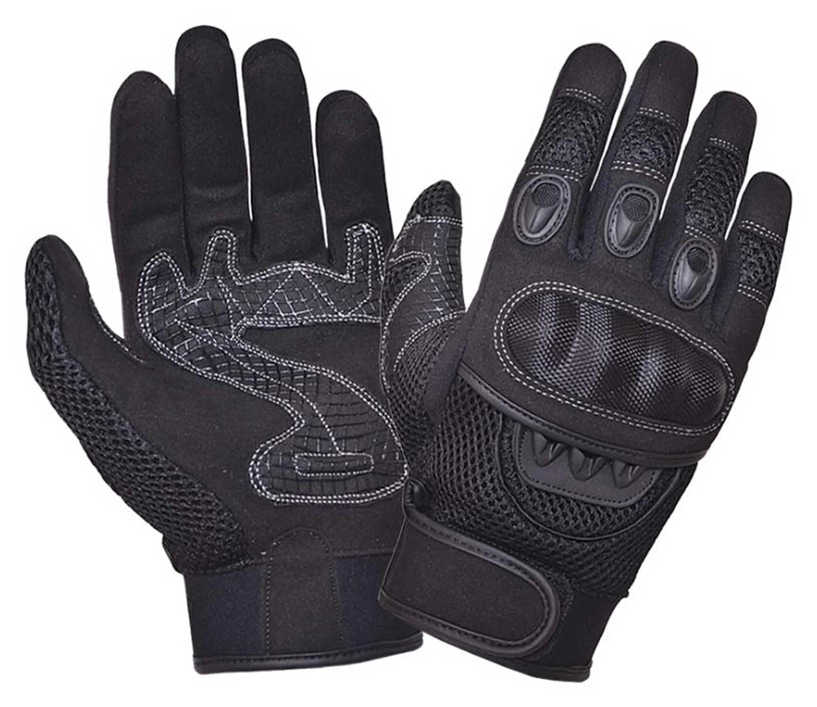 Mens Full Finger Gloves ,BLK ,M
