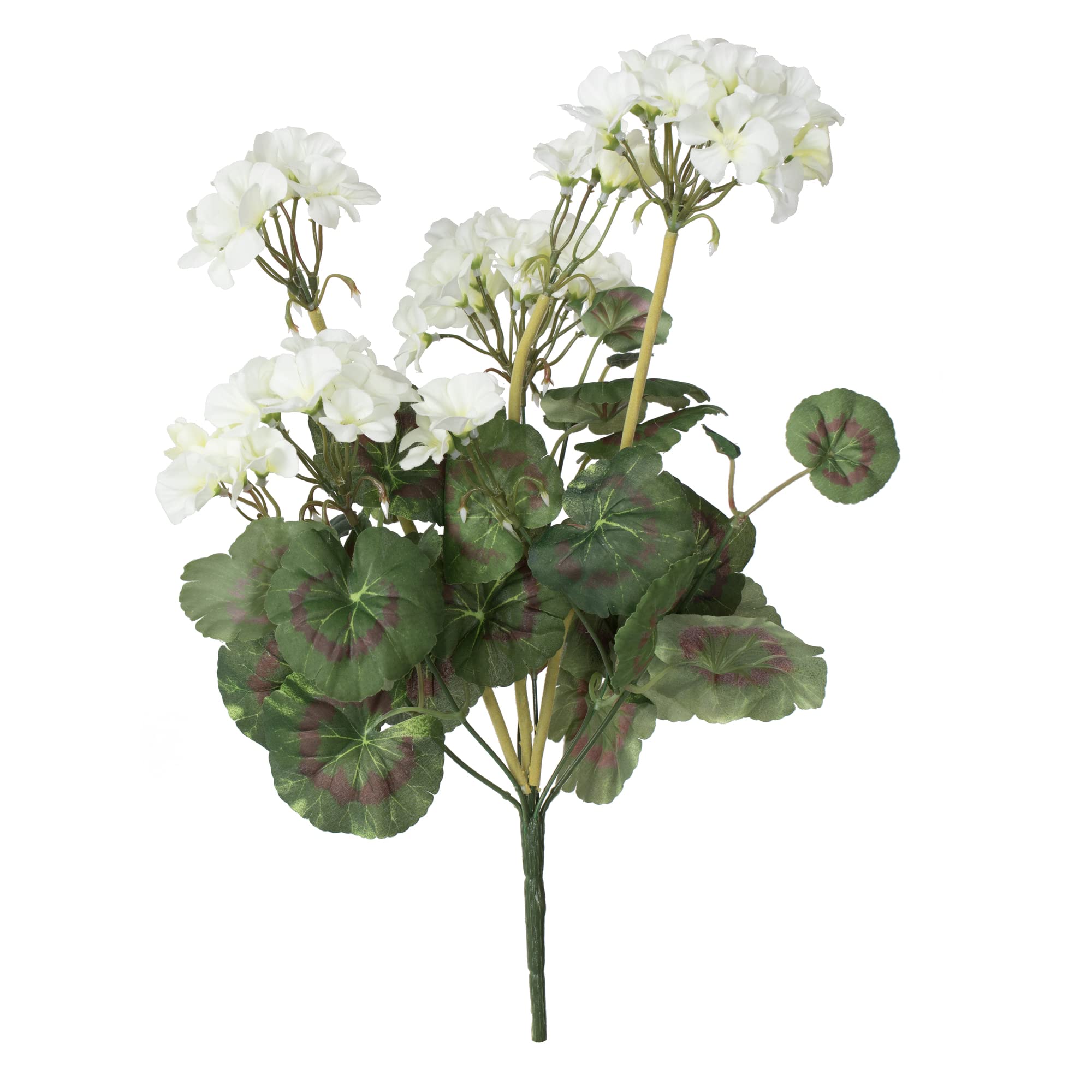Casafoyer 20” White Geranium Bush 4/pk - (Pack Of 2)