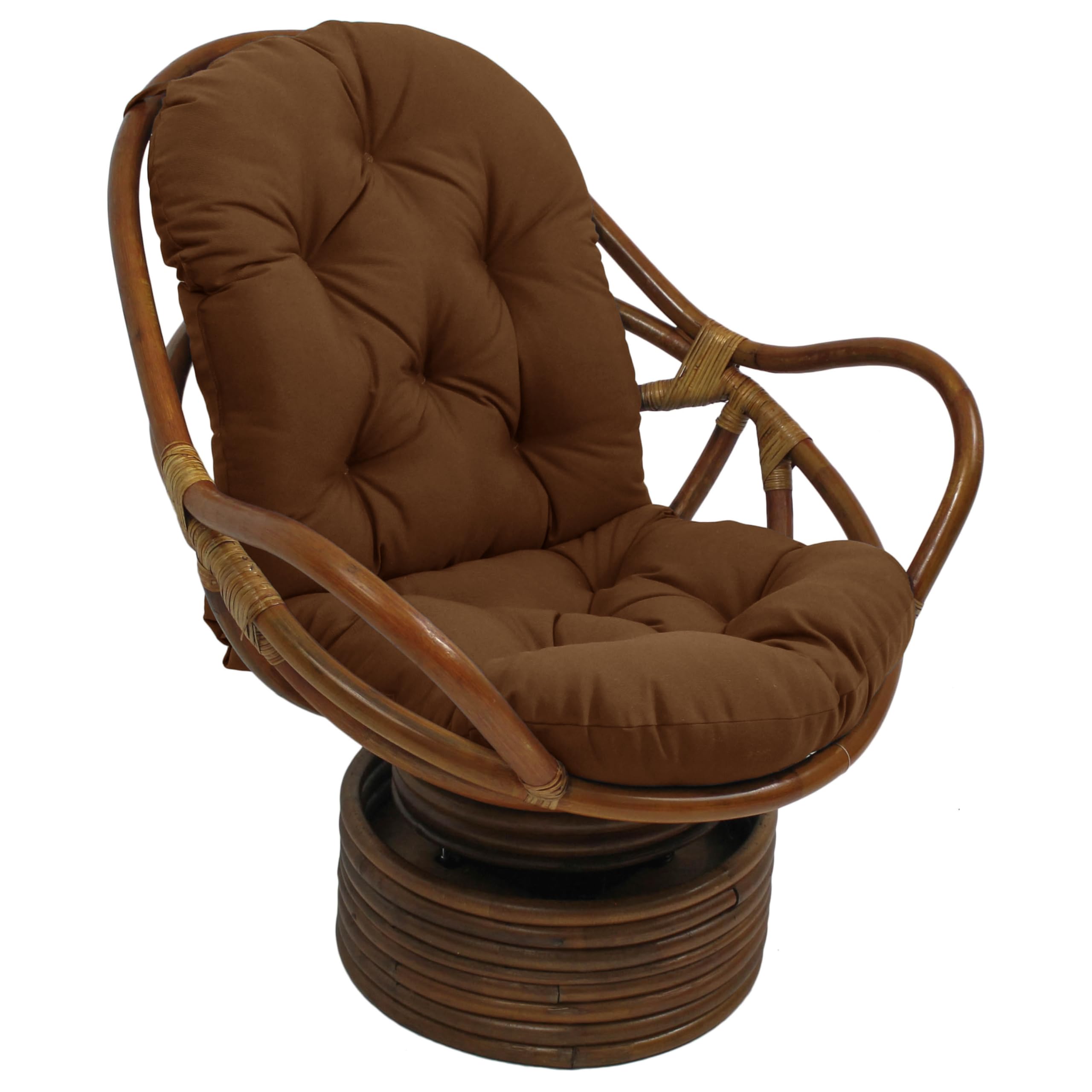 48-inch by 24-inch Solid Outdoor Spun Polyester Swivel Rocker Cushion 93310-REO-SOL-09