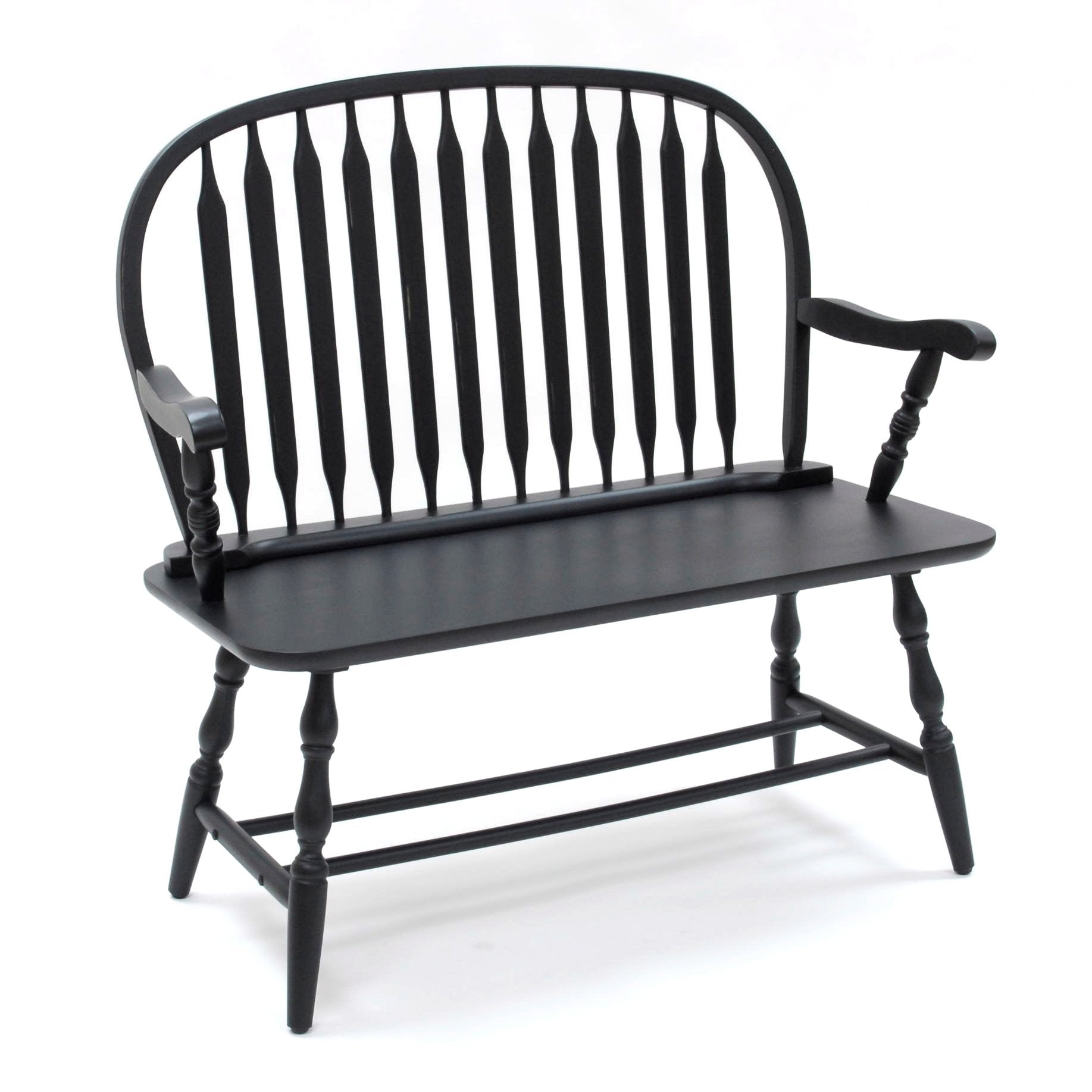 Windsor Bench - Antique Black
