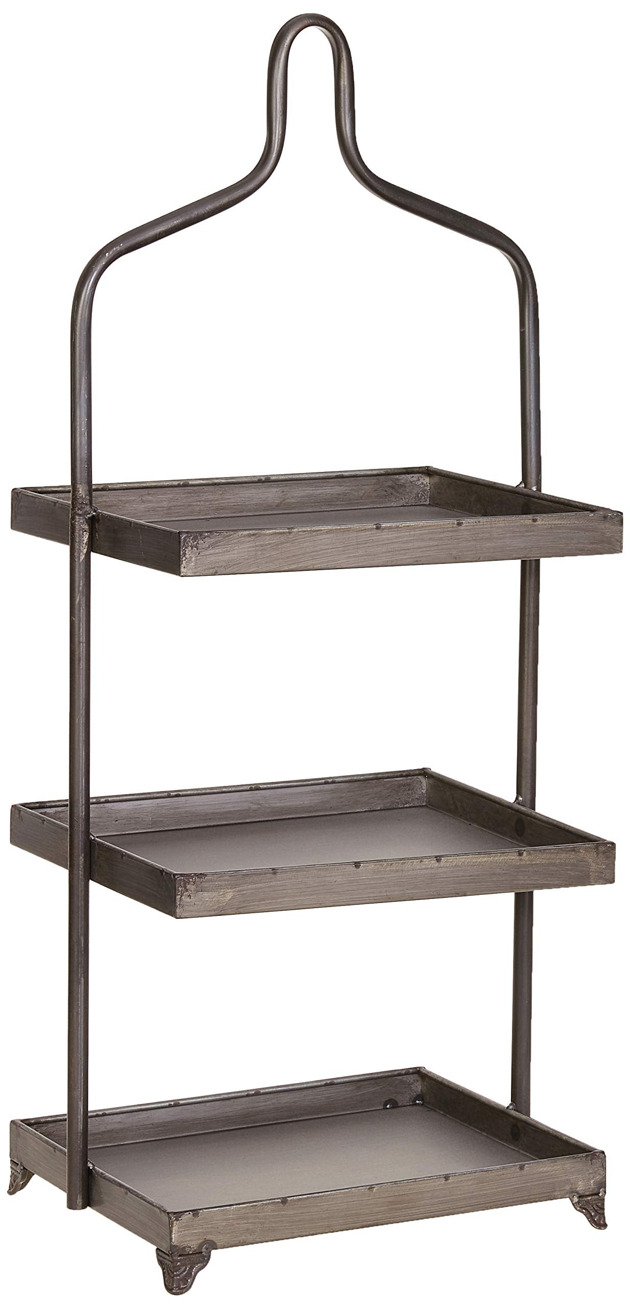 Three-Tiered Metal Display
