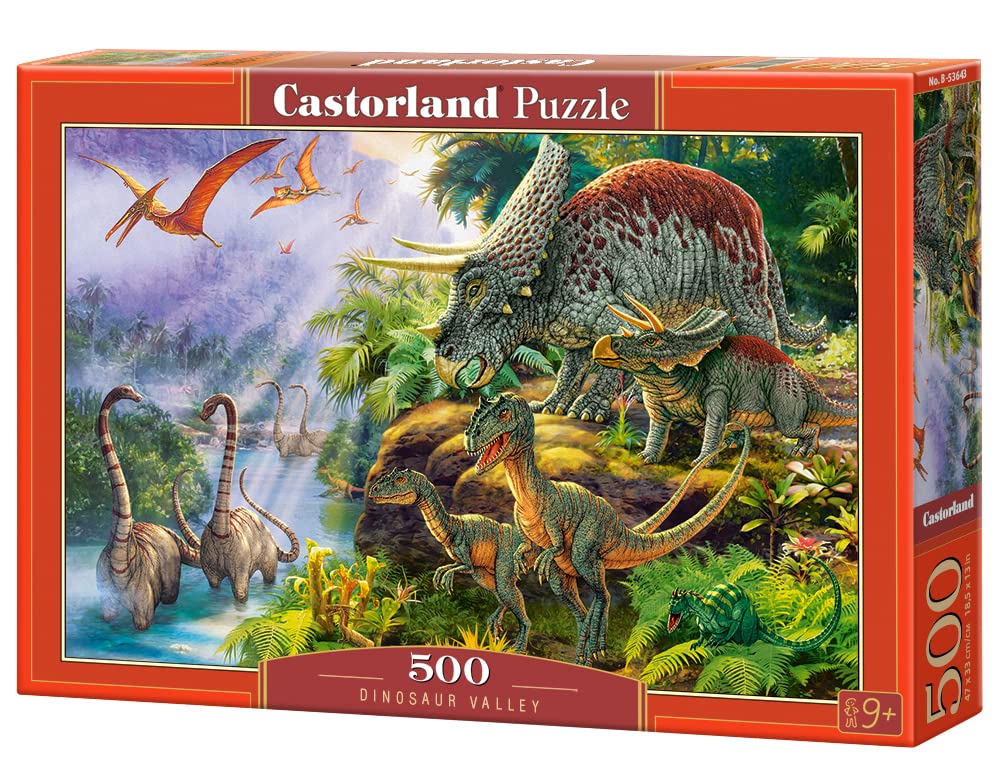 Bridge Toys - Castorland, 500 Piece Jigsaw Puzzle, Dinosaur Valley