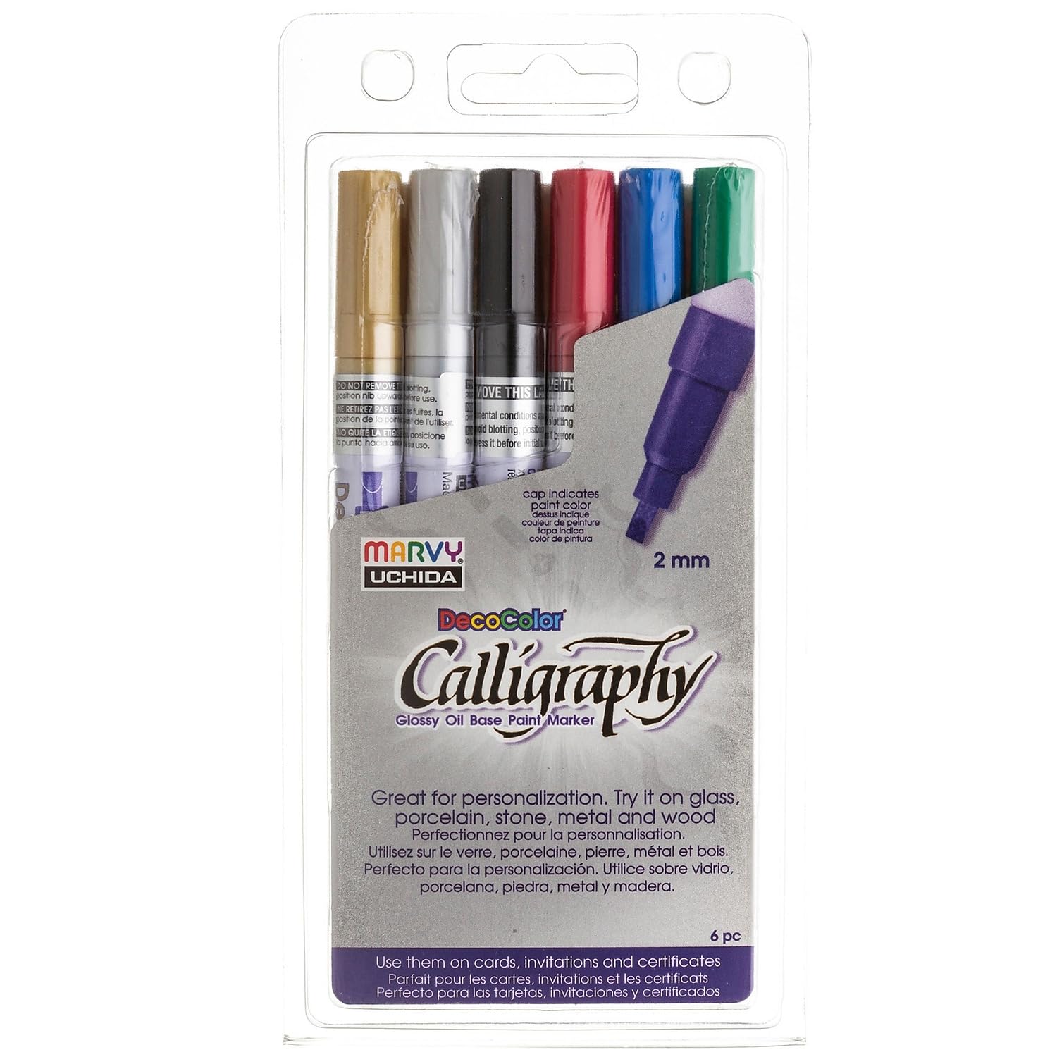 Marvy Decocolor Calligraphy Paint Markers