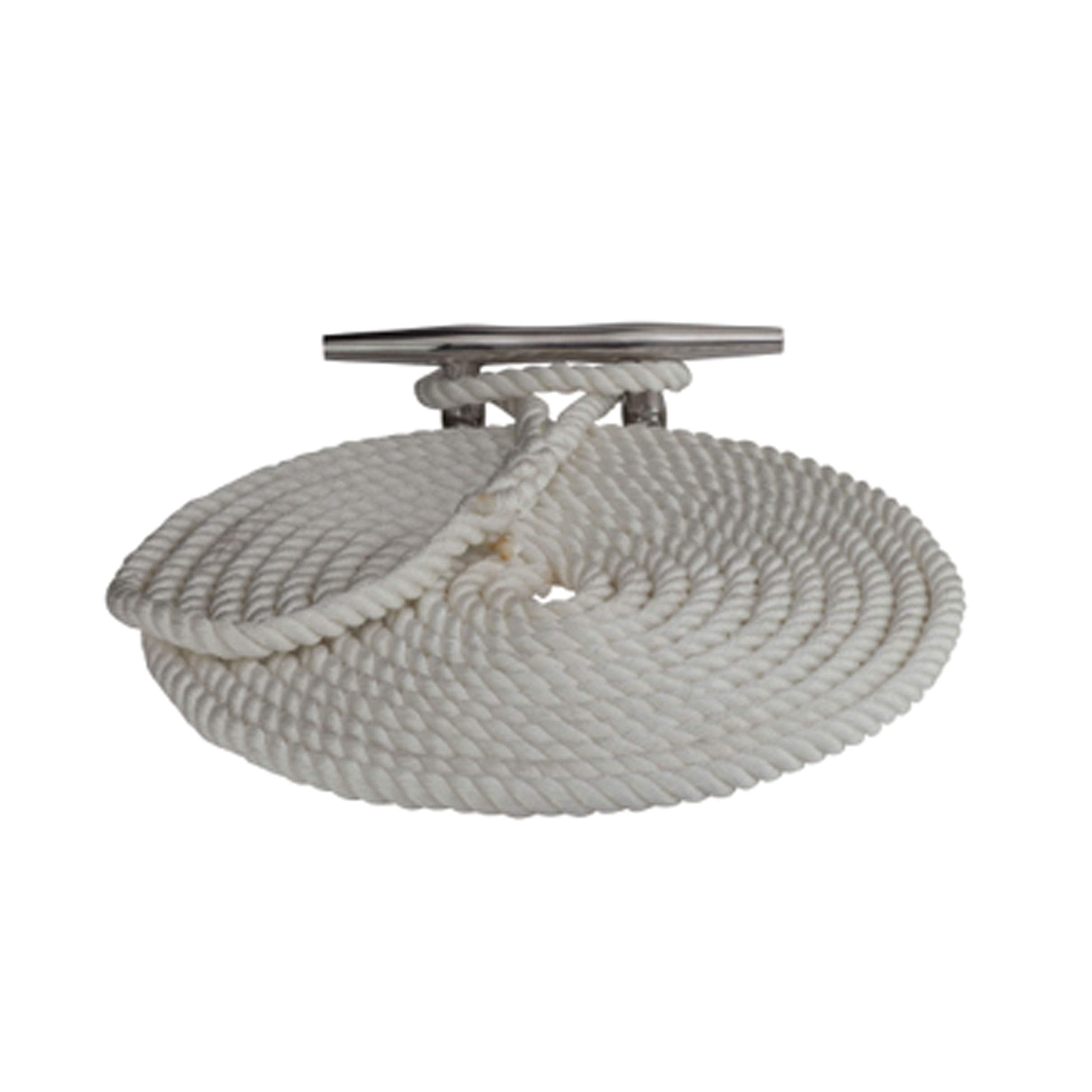 TWISTED NYLON DOCK LINE1/2IN X 15FT WHITE