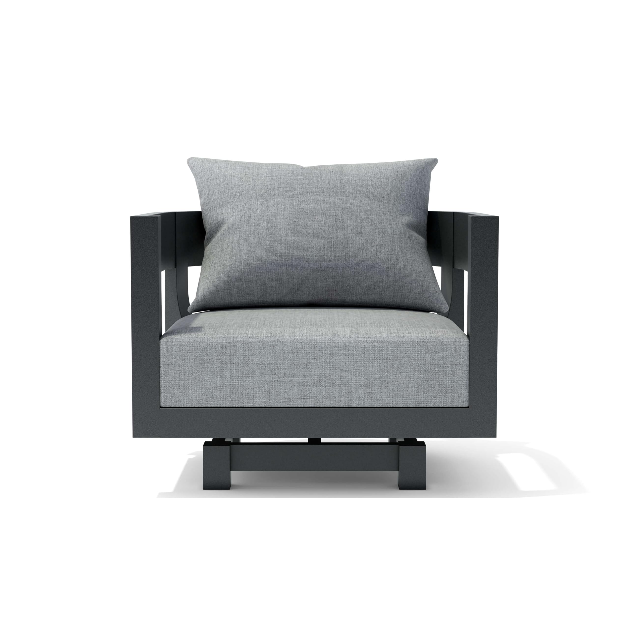 Coronado Aluminum Swivel Armchair