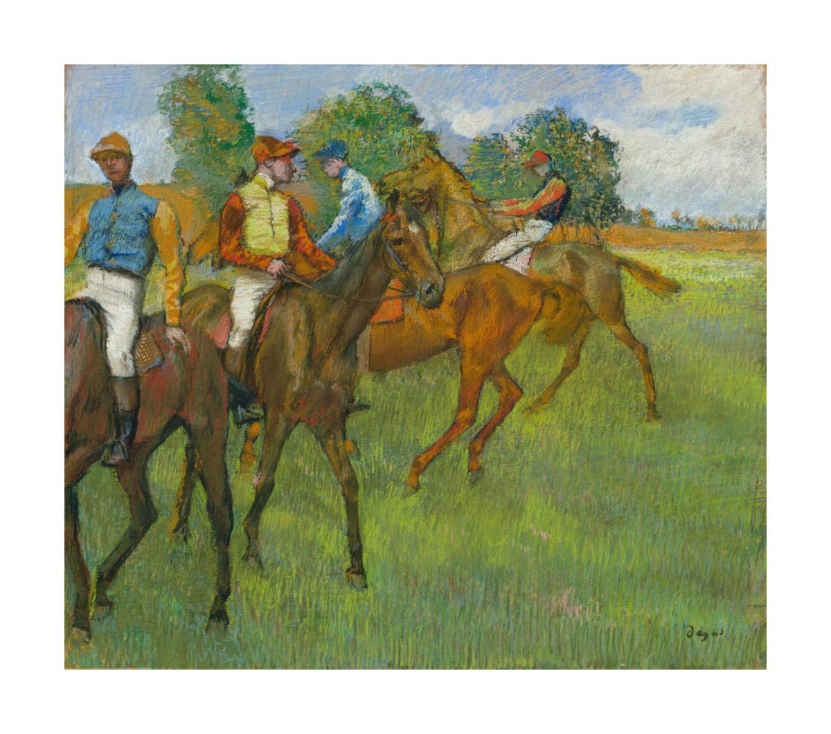 Before the Race, c. 1887-1889 -Paper Art-24x20.92”