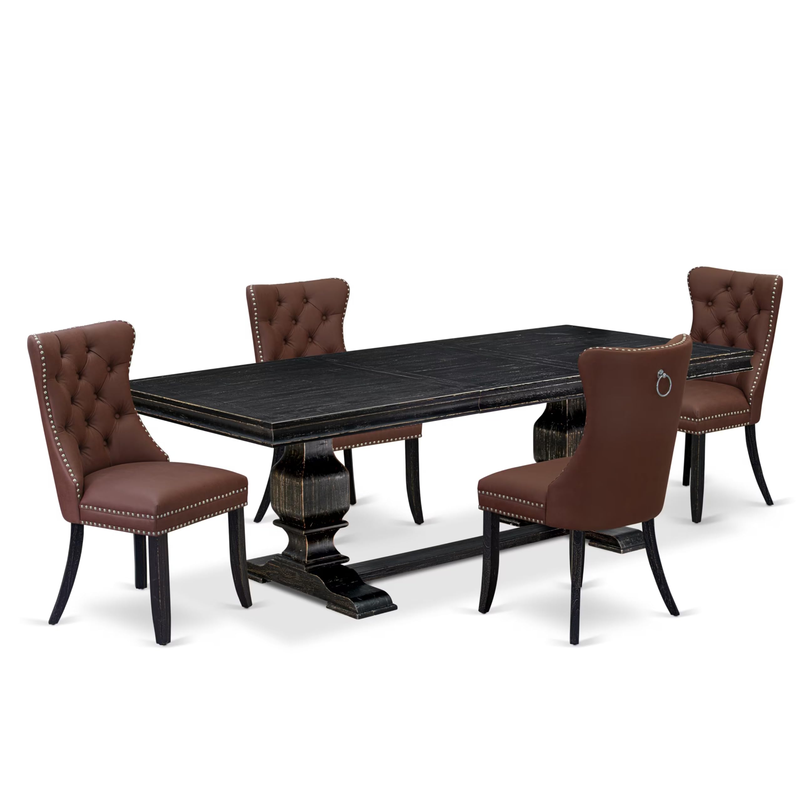 5 piece kitchen table set a rectangular table and 4 kitchen Chairs