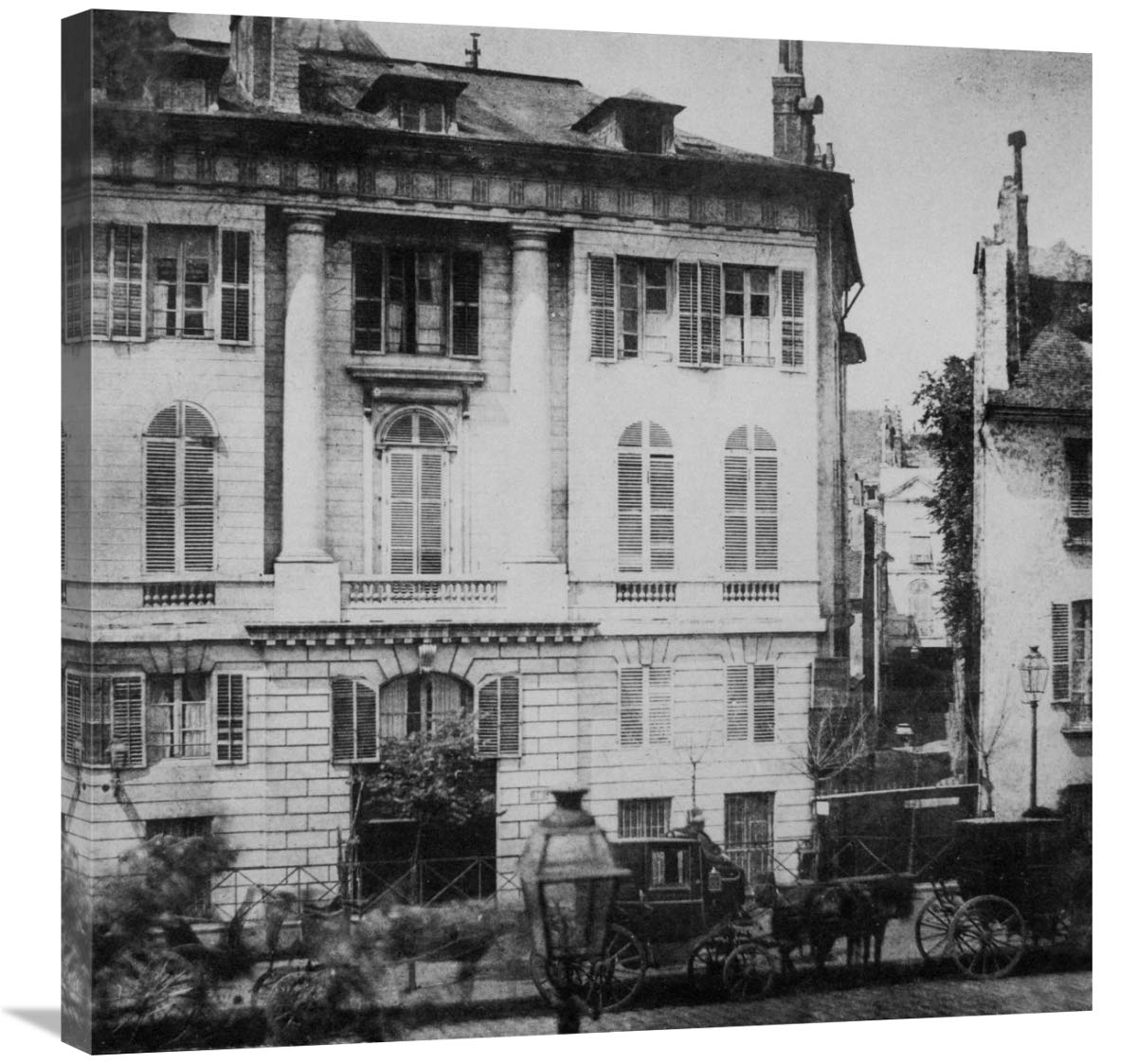 Paris, May 1843 - Boulevard des Italiens-Canvas Art-30x30”