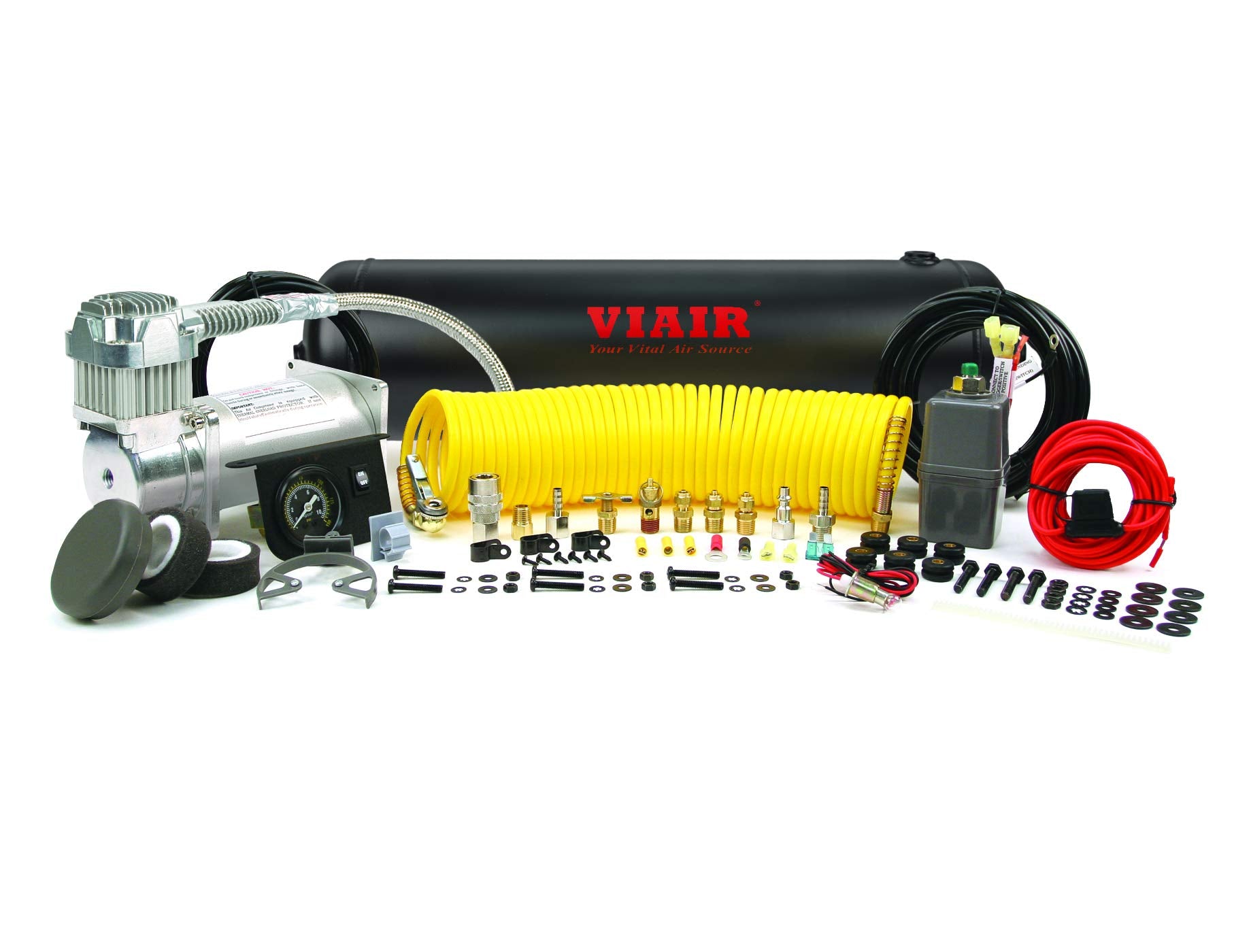 Heavy Duty Onboard Air System  (12V, 150 PSI Compressor, 2.5 Gal. Tank)