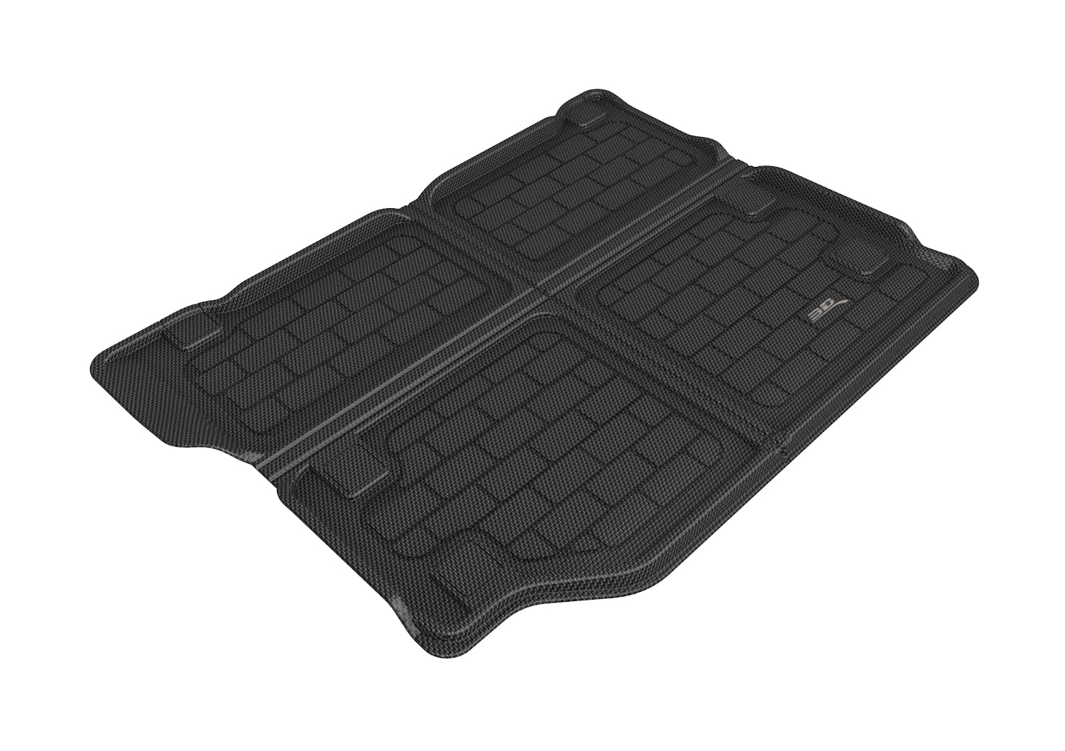 3D MAXpider Compatible with JEEP WRANGLER UNLIMITED 4XE (JL) 2021-2026 W/ OPTIONAL SUB KAGU BLACK FOLDABLE CARGO