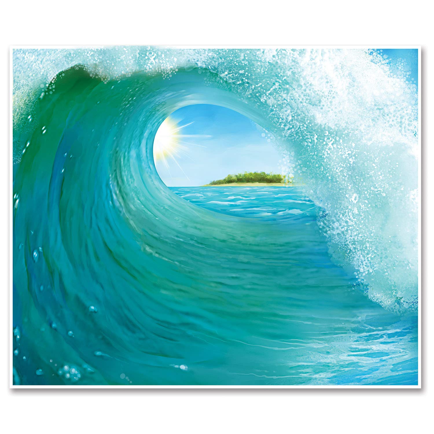 Surf Wave Insta-Mural (Pack of 6)