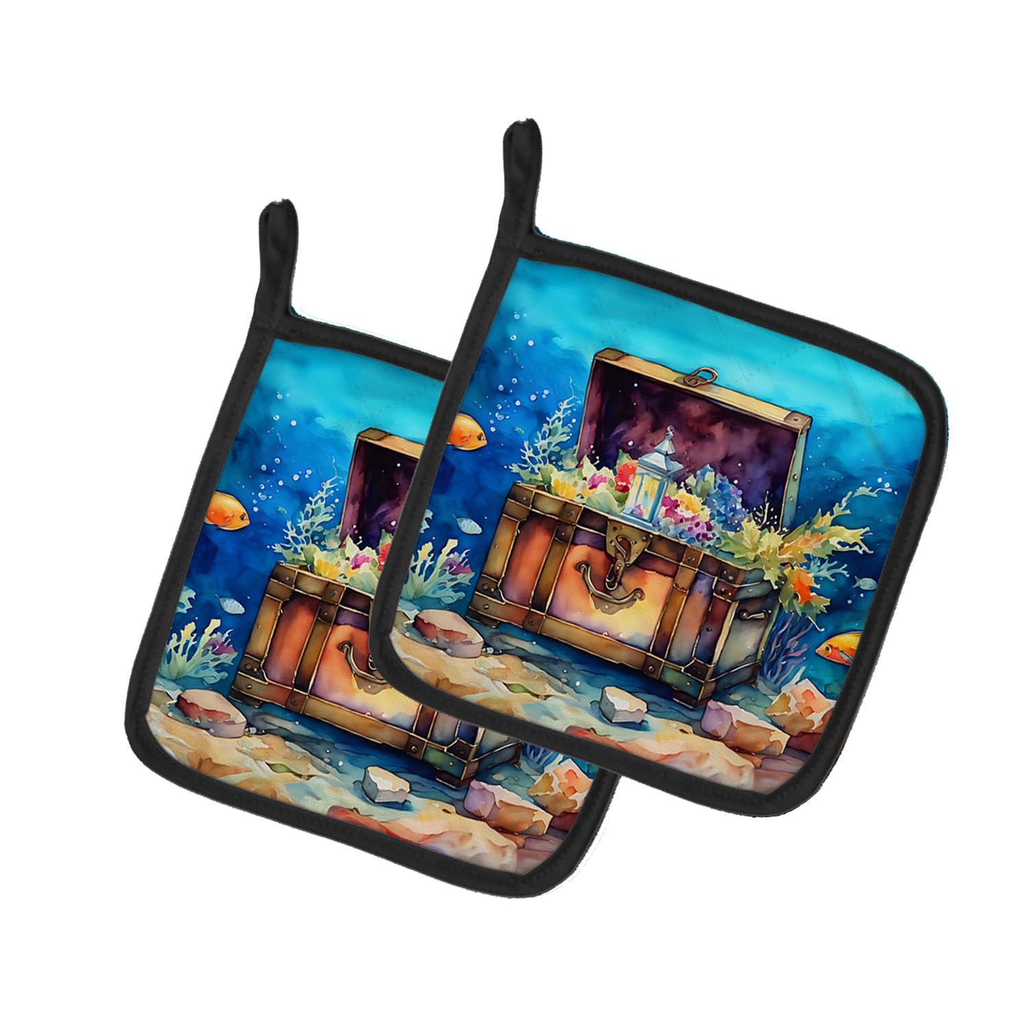 Treasure Chest Pair of Pot Holders