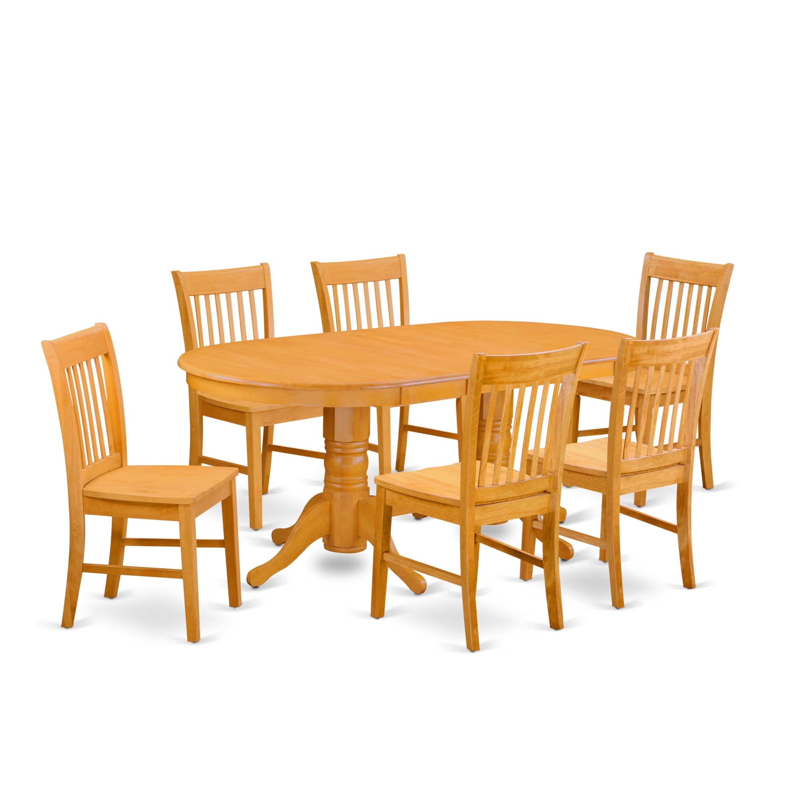 7  Pc  Table  and  Chairs  set  -  Kitchen  Table  and  6  Dining  Chairs