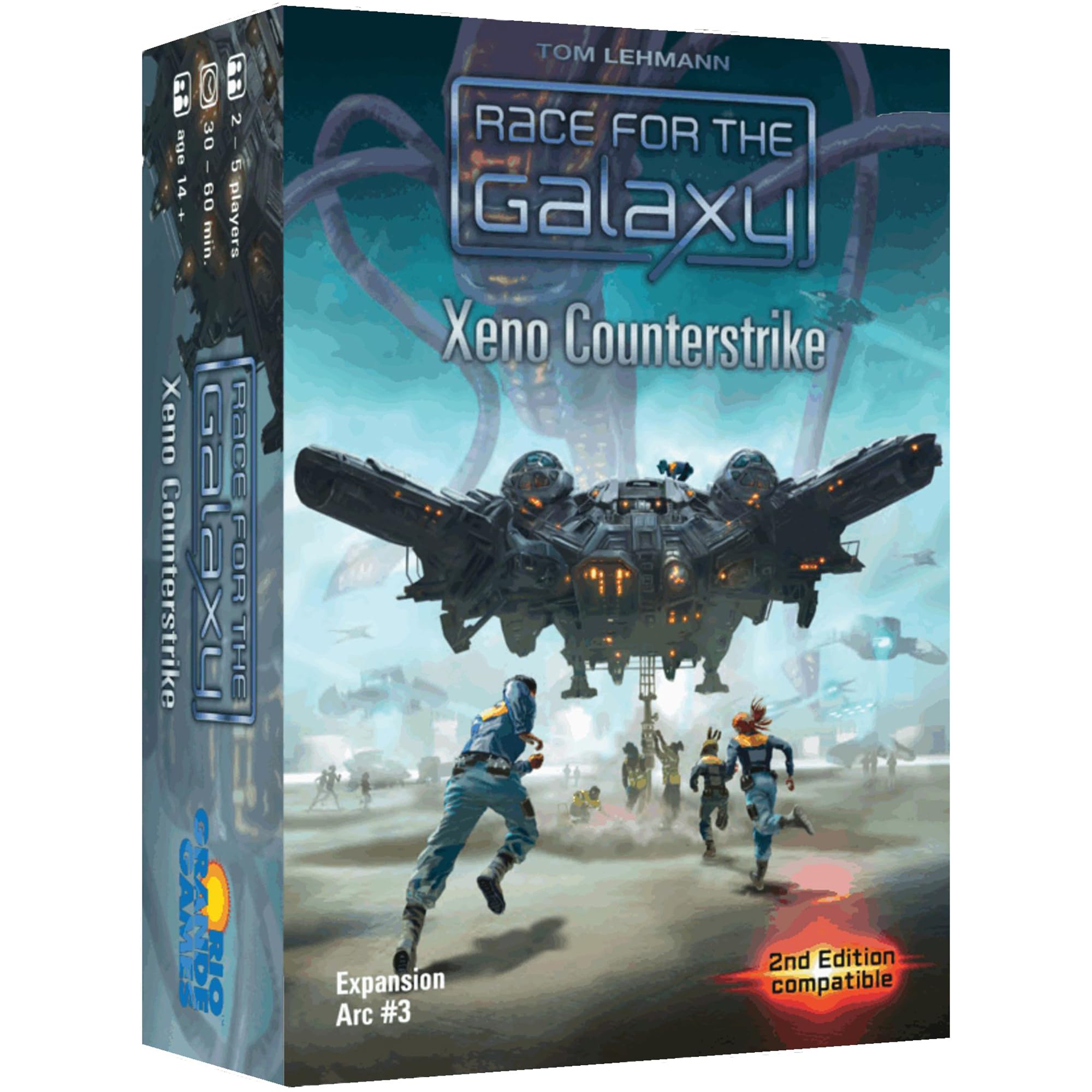 Rio Grande Games: Race for The Galaxy - Xeo Counterstrike - Expansion Board Game, Galactic Empire War & Frontier Exploration, Ages 14+, 2-5 Players