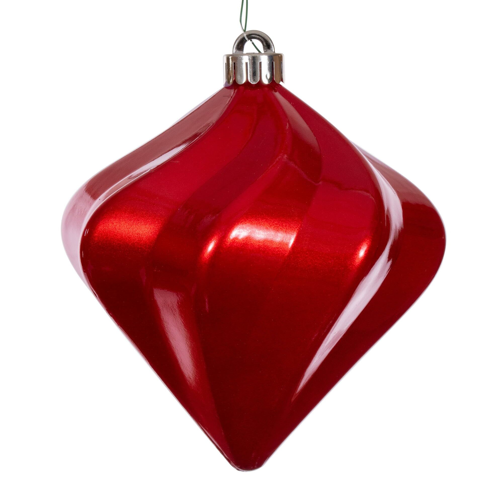 Casafoyer 6” Red Candy Swirl Diamond UV 3/Bg - (Pack Of 2)