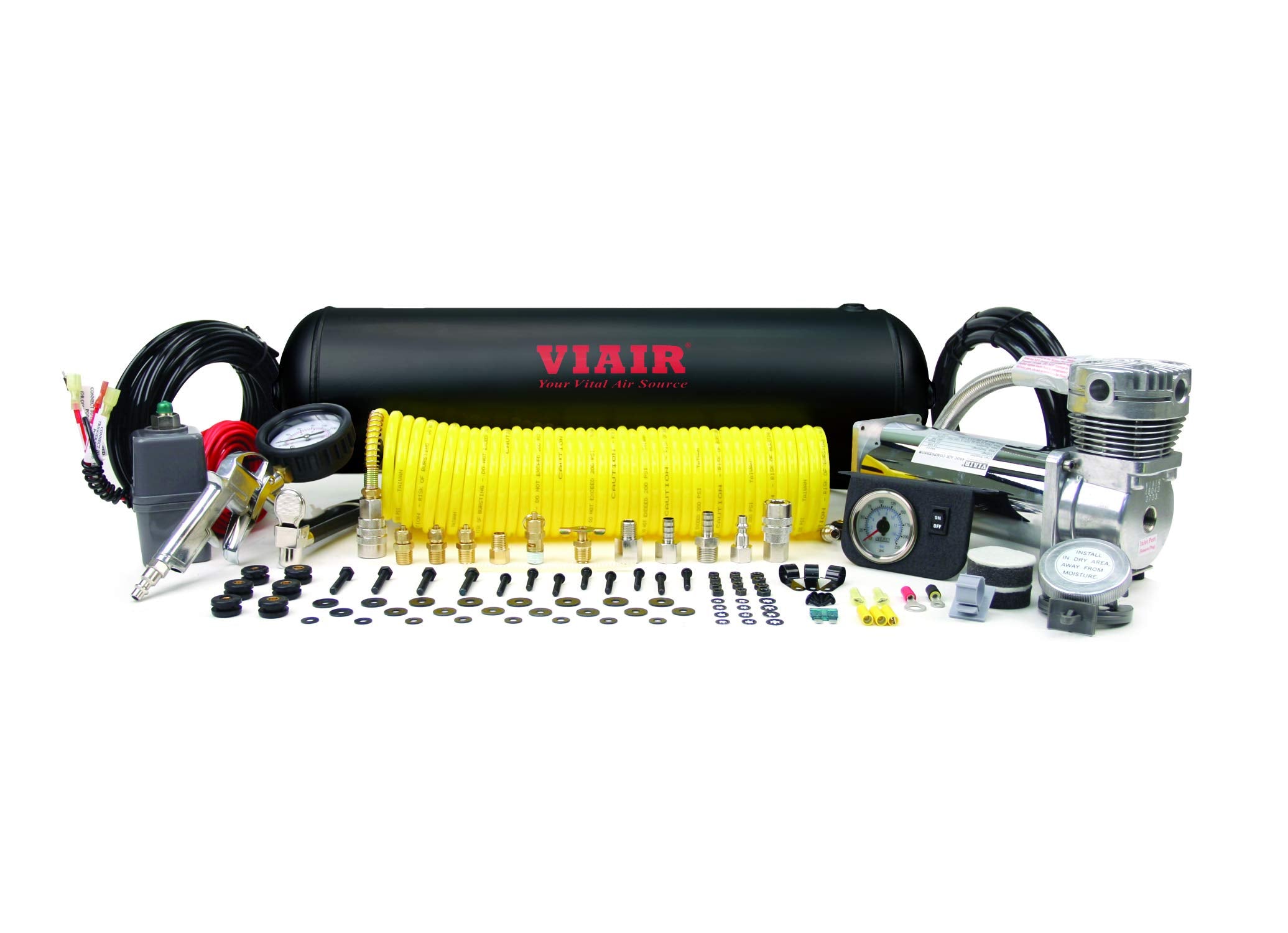 200 PSI Ultra Duty Onboard Air System (12V, 200 PSI Compressor, 2.5 Gal Tank)
