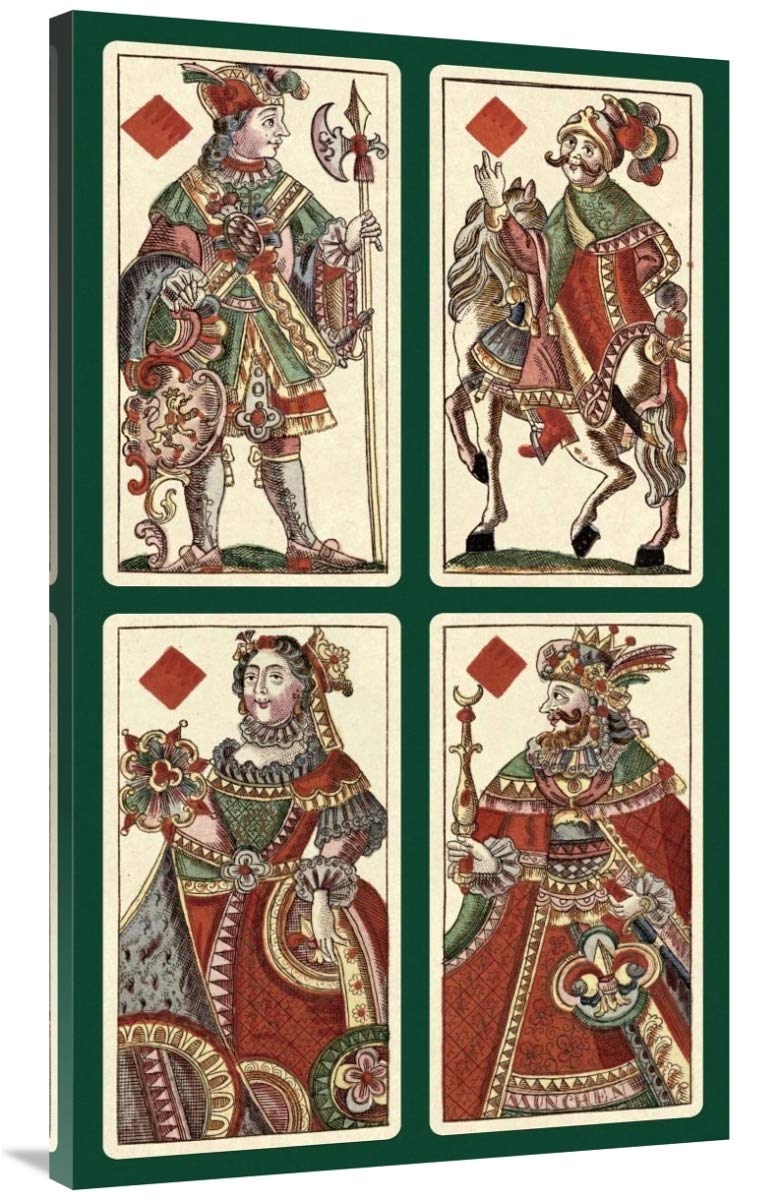 Diamonds (Bauern Hochzeit Deck)-Canvas Art-26.4x44”