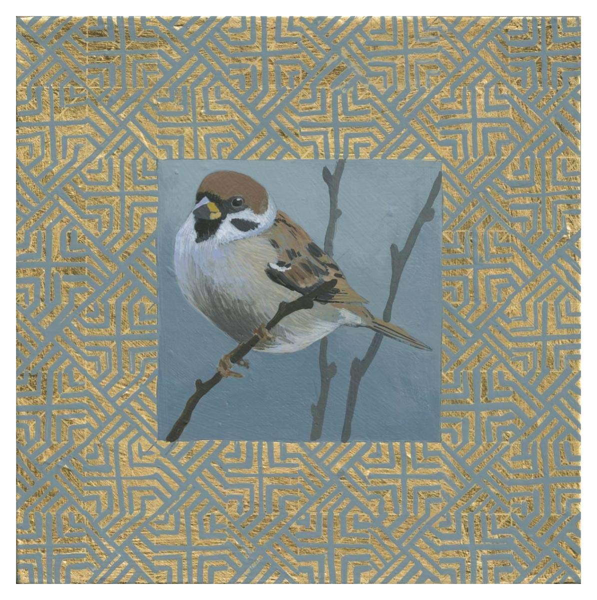 The Sparrow -Paper Art-38x38”